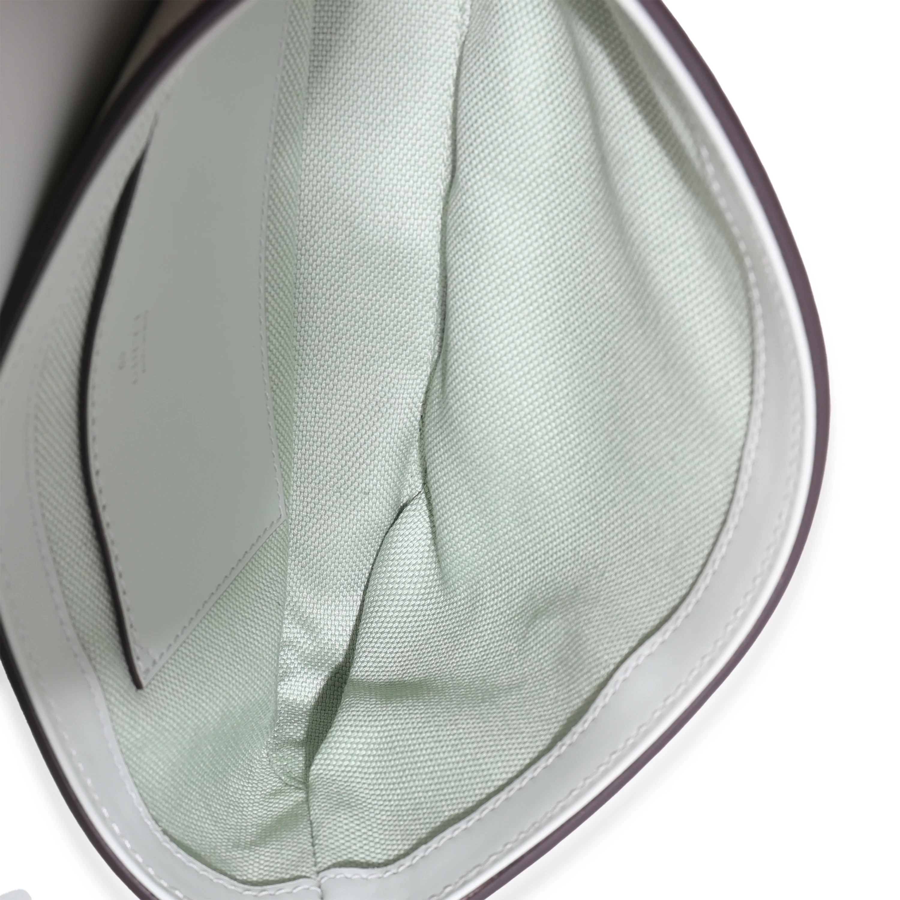Pale Green Calfskin GG Super Mini Shoulder Bag - Image 9