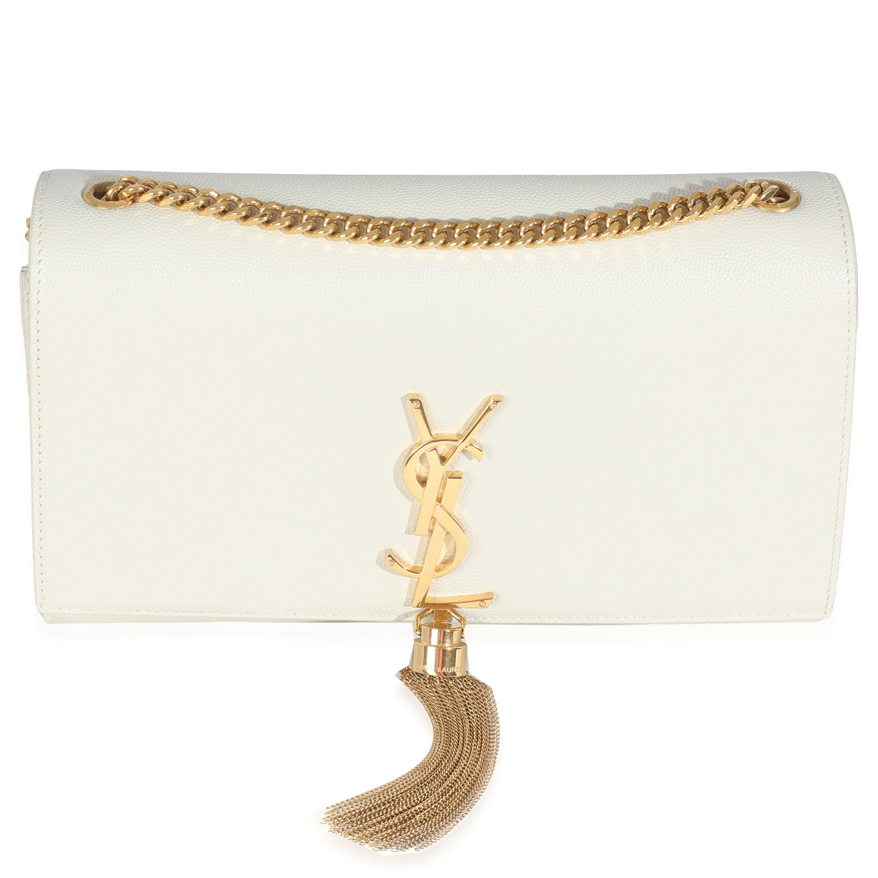 Crema Soft Grain De Poudre Medium Kate Tassel Satchel - Image 9
