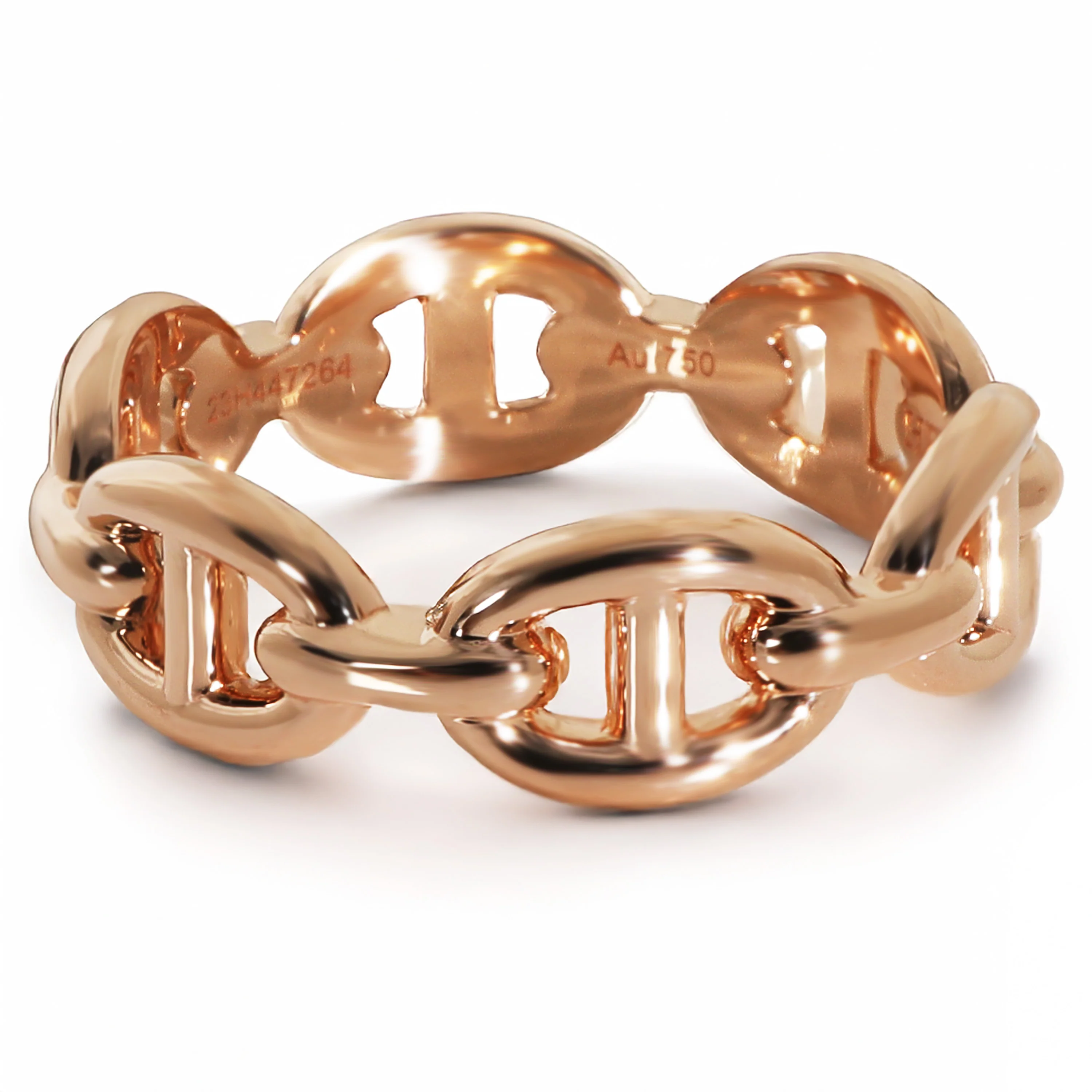 Rose Gold Chaine d'Ancre Enchainee Ring