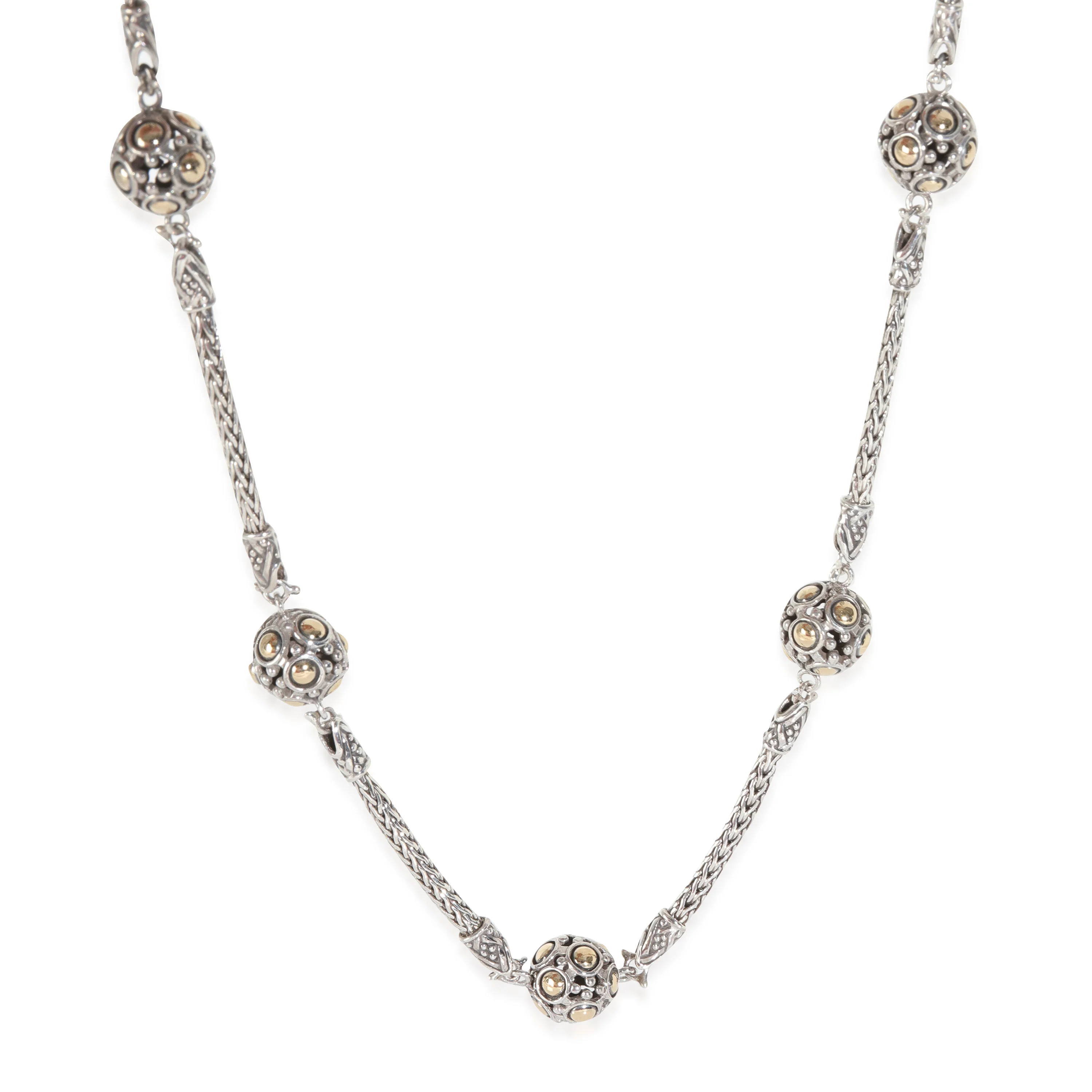 Yellow Gold & Sterling Silver Dot Collection Necklace