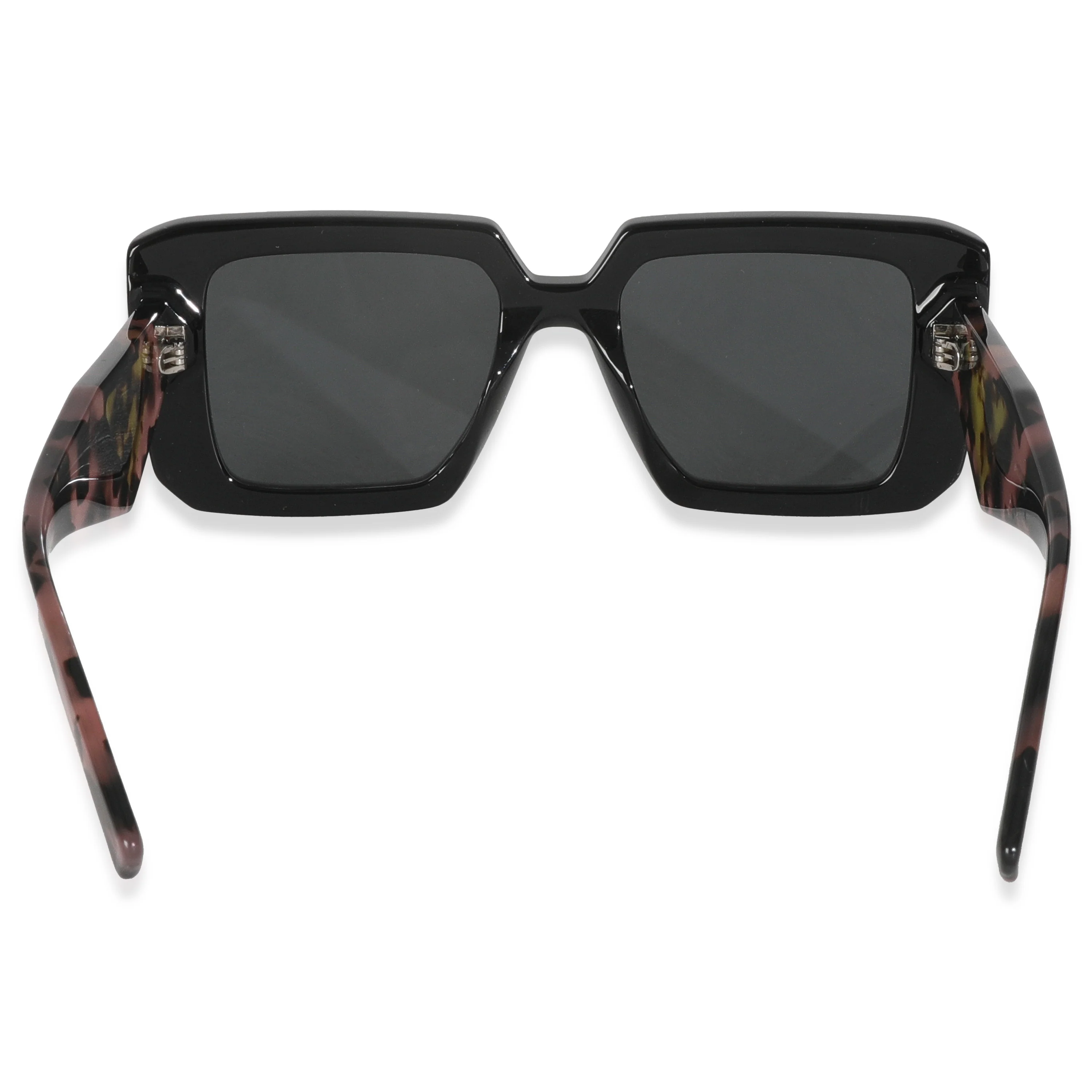 SPR23Y Purple Black Acetate Rectangle Frame Sunglasses - Image 3