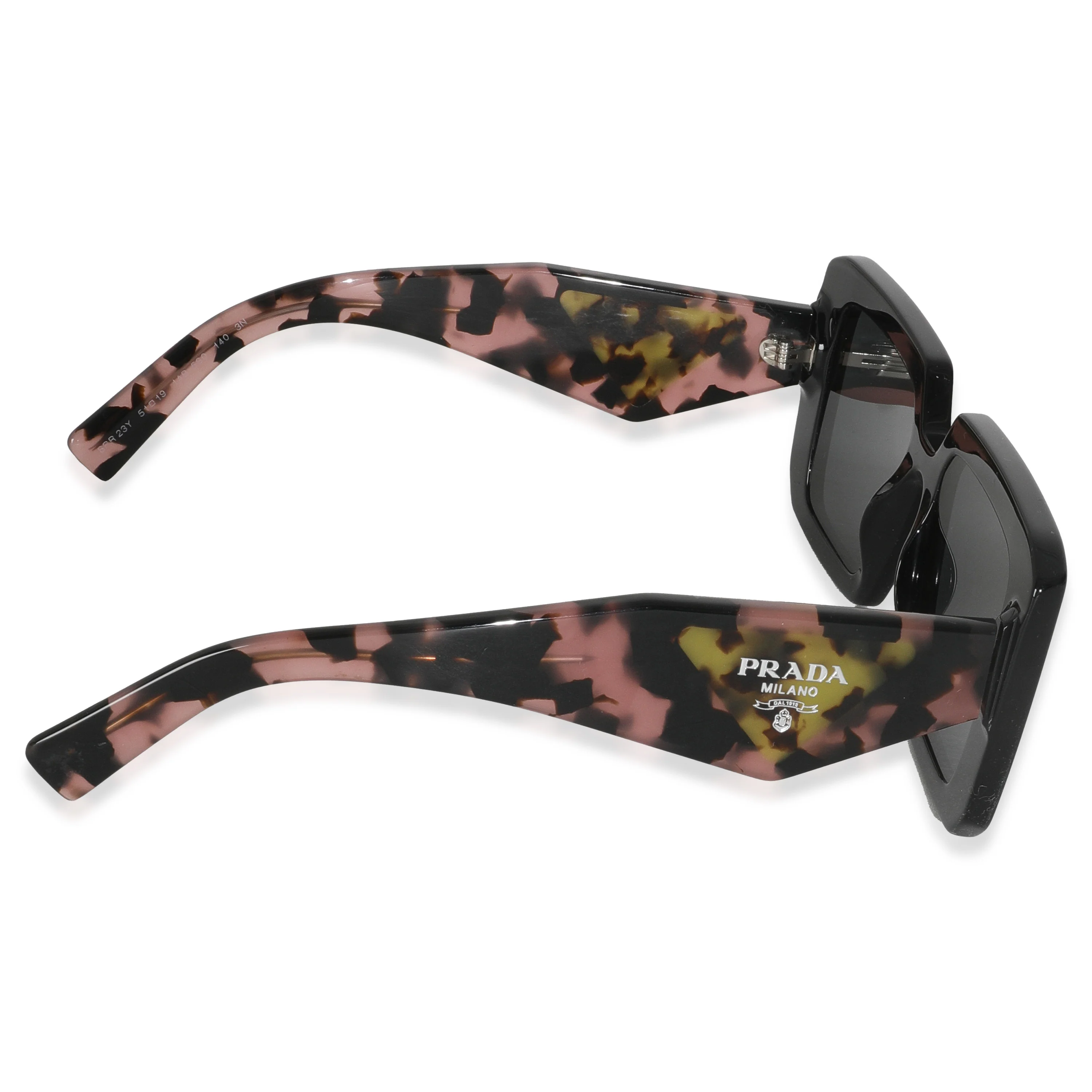 SPR23Y Purple Black Acetate Rectangle Frame Sunglasses - Image 4
