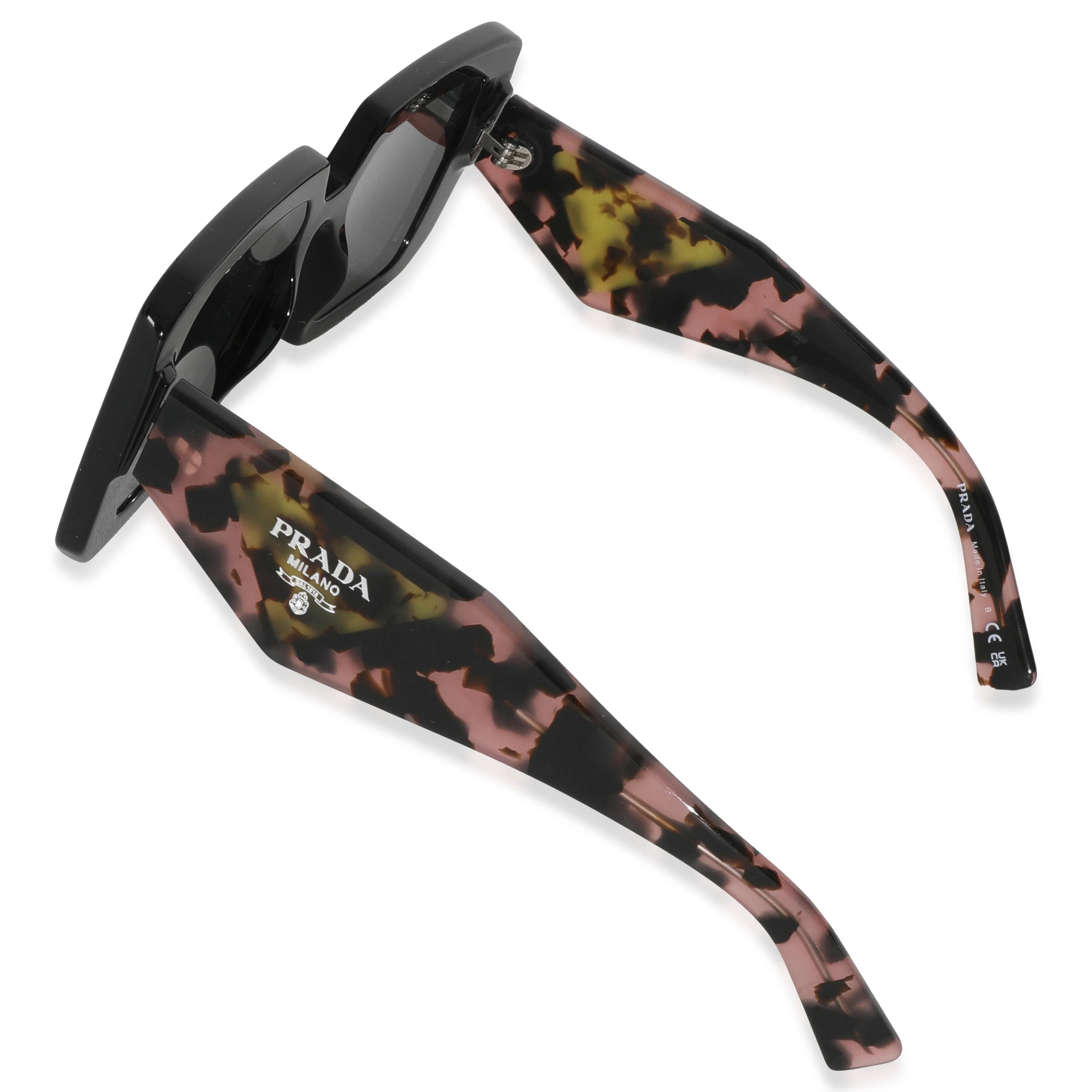 SPR23Y Purple Black Acetate Rectangle Frame Sunglasses - Image 5