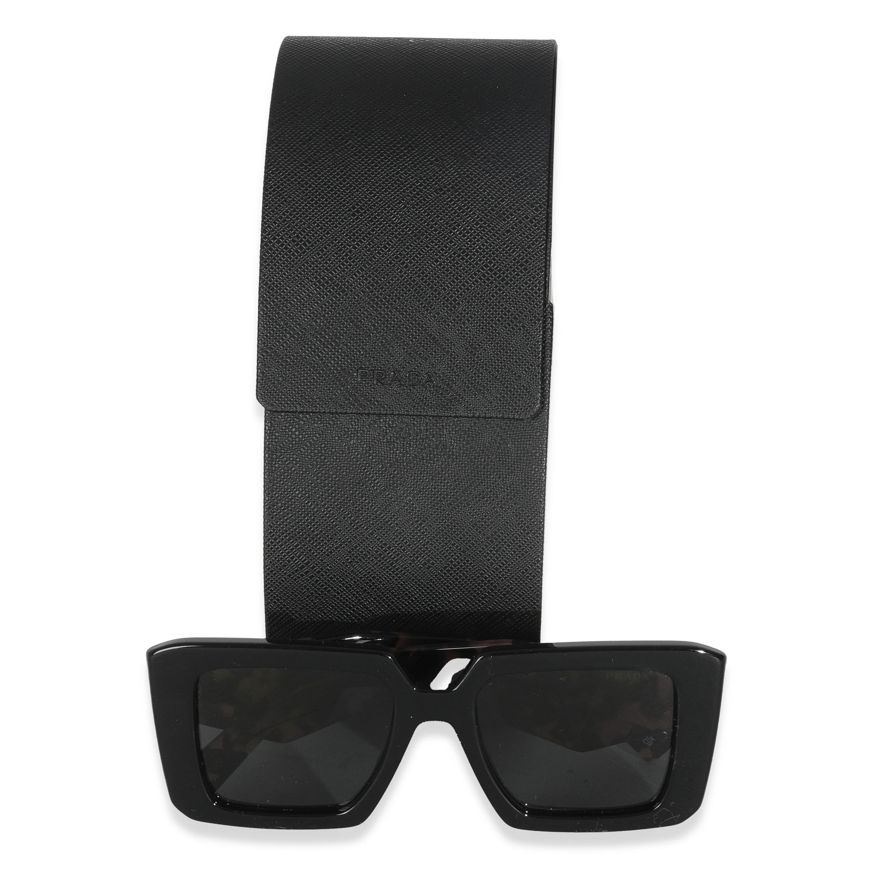 SPR23Y Purple Black Acetate Rectangle Frame Sunglasses - Image 6