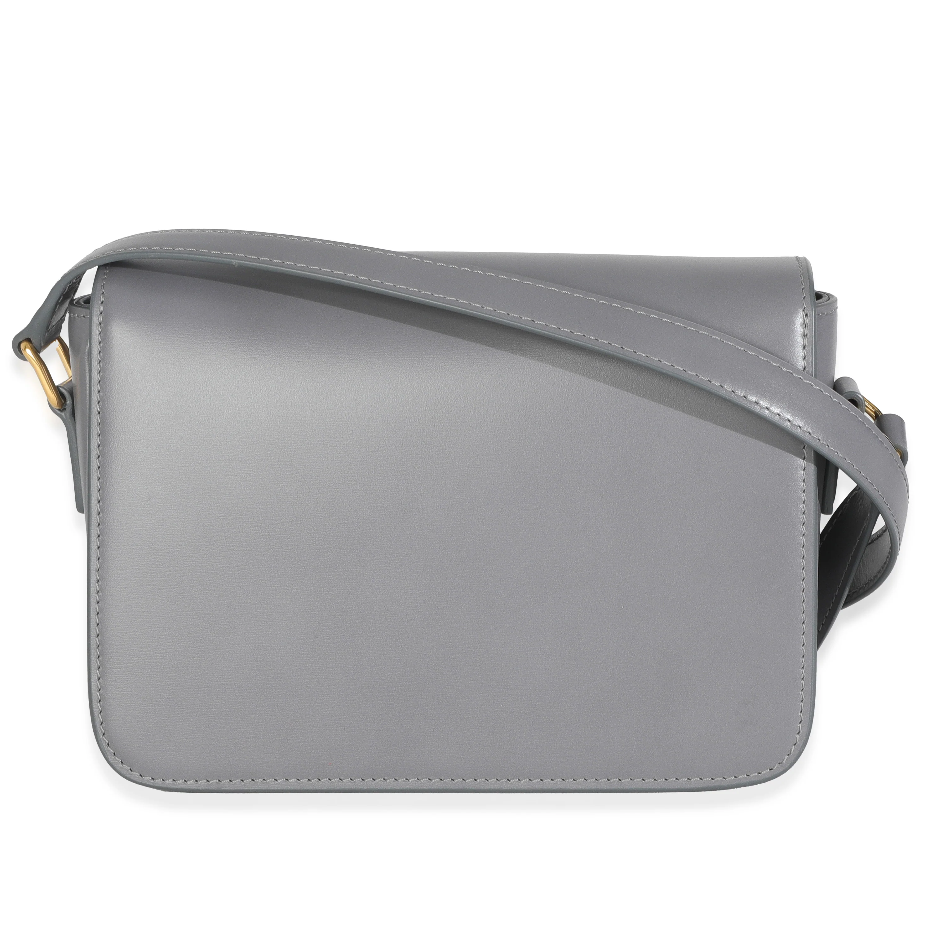 Anthracite Shiny Calfskin Teen Triomphe Bag - Image 4