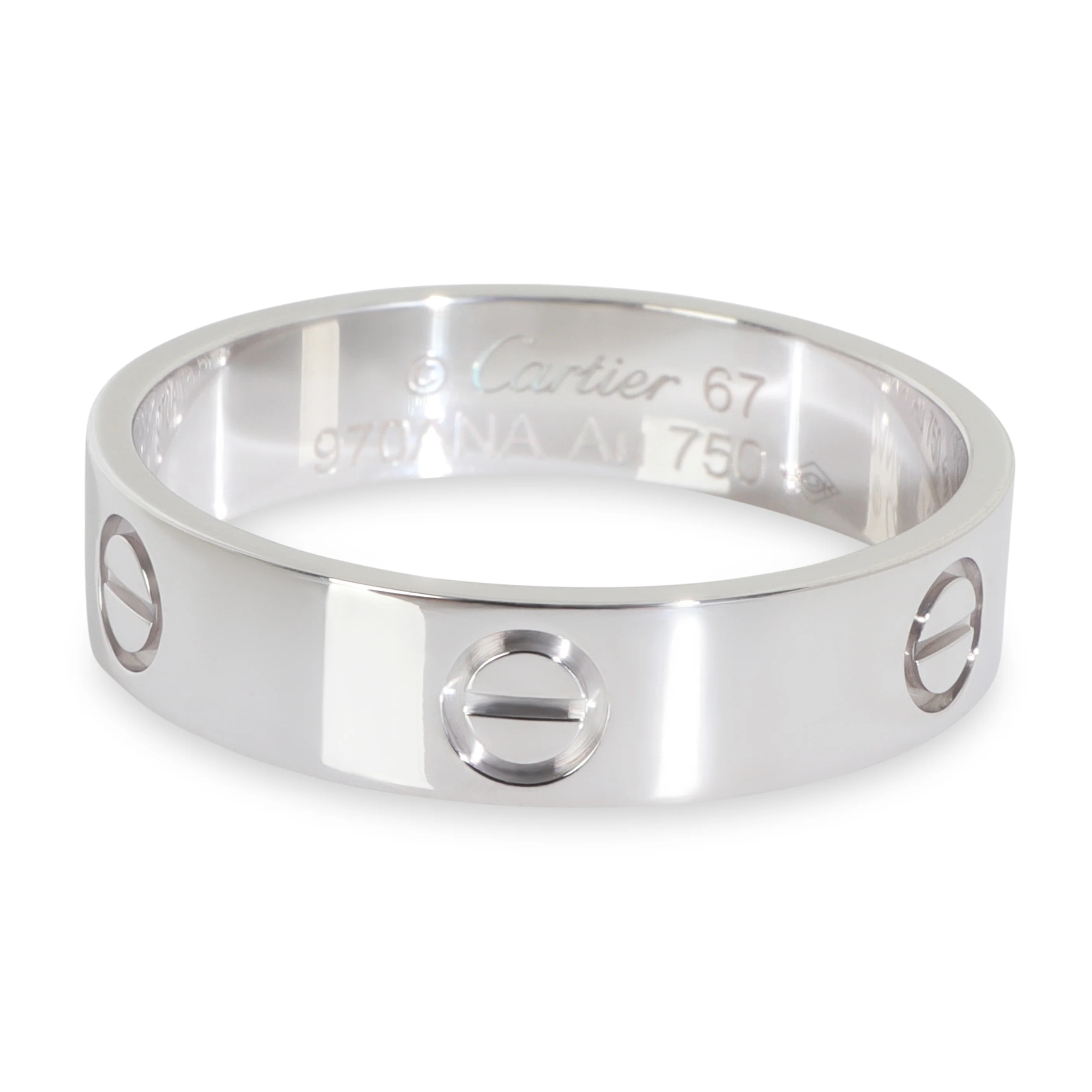 White Gold  Love Ring