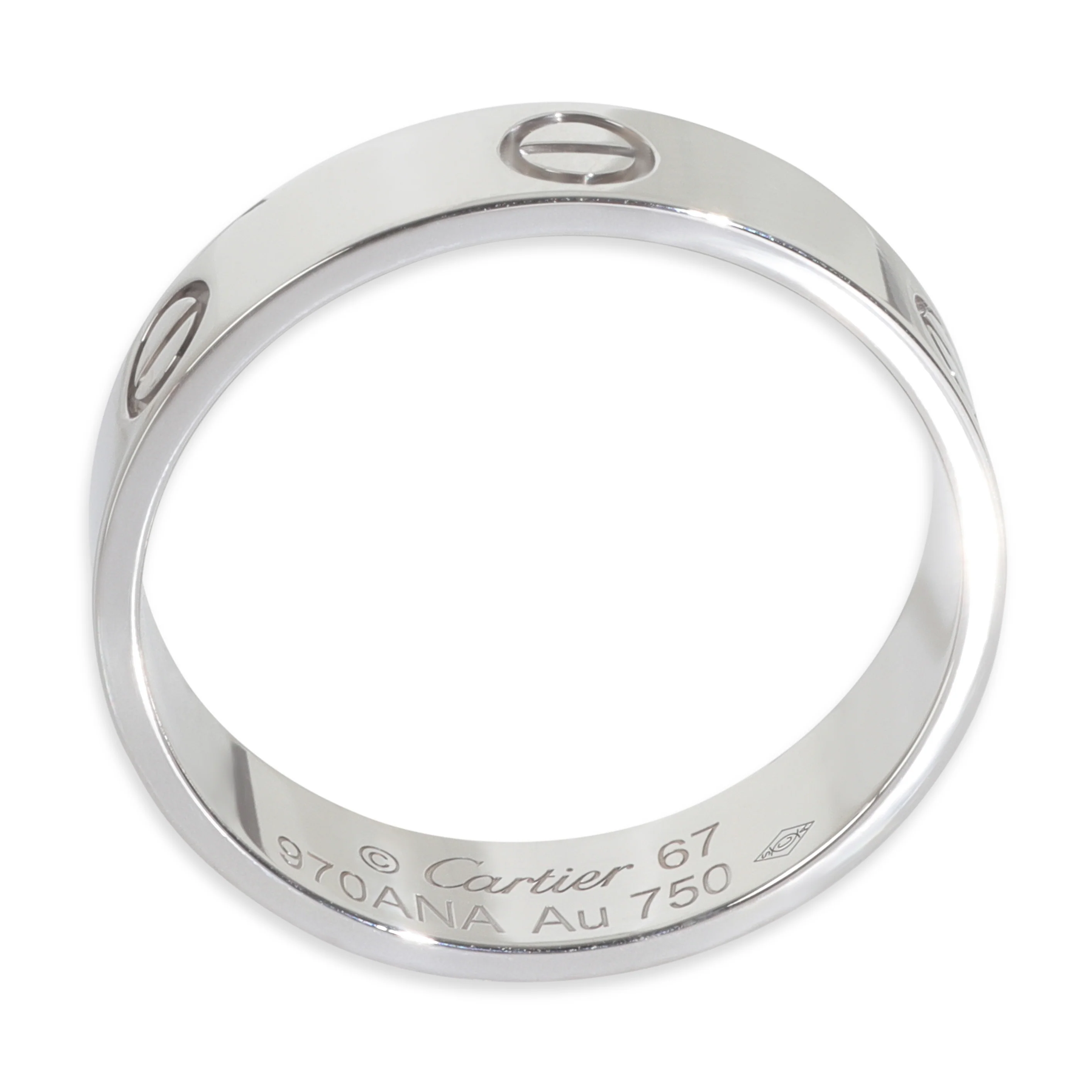 White Gold  Love Ring - Image 4