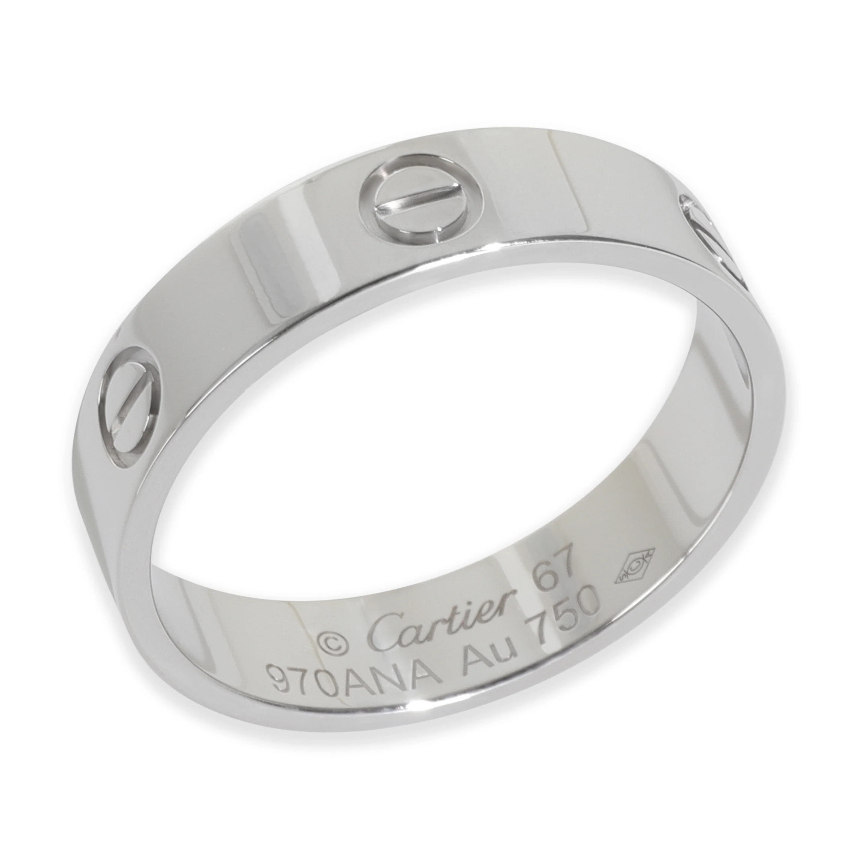 White Gold  Love Ring - Image 6