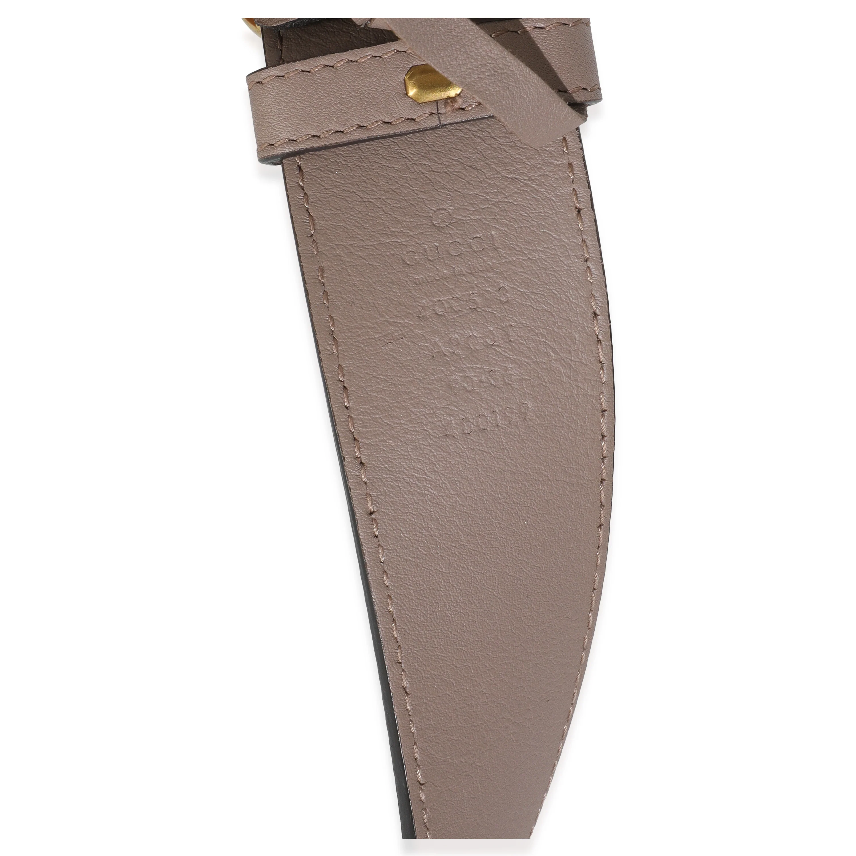 Porcelain Rose Calfskin GG Marmont Wide Belt 90/86 - Image 4