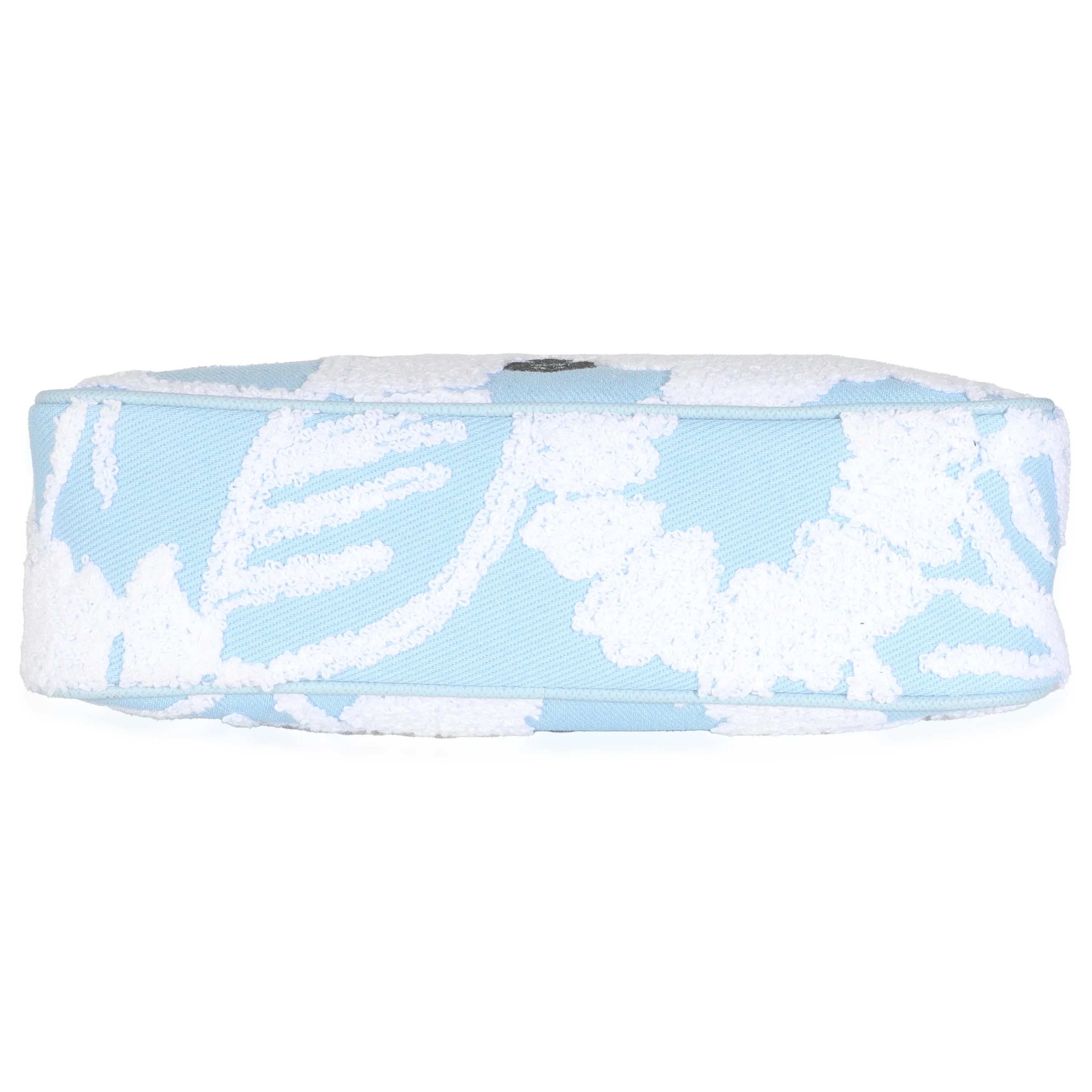 Celeste White Nylon Drill Logo Embroidered Re-Edition 2005 Bag - Image 5