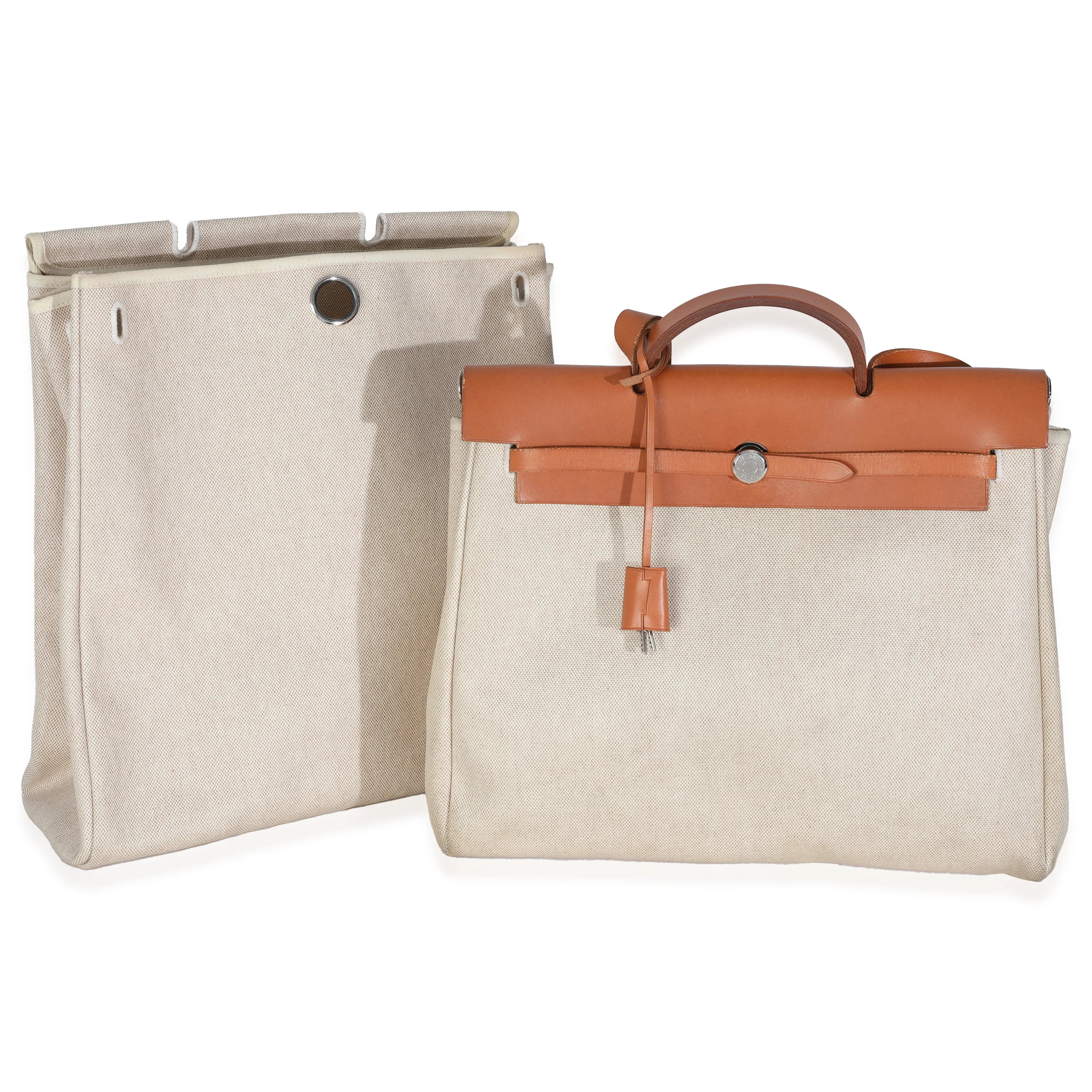 Natural Toile Vache Calfskin Herbag 39 MM - Image 8