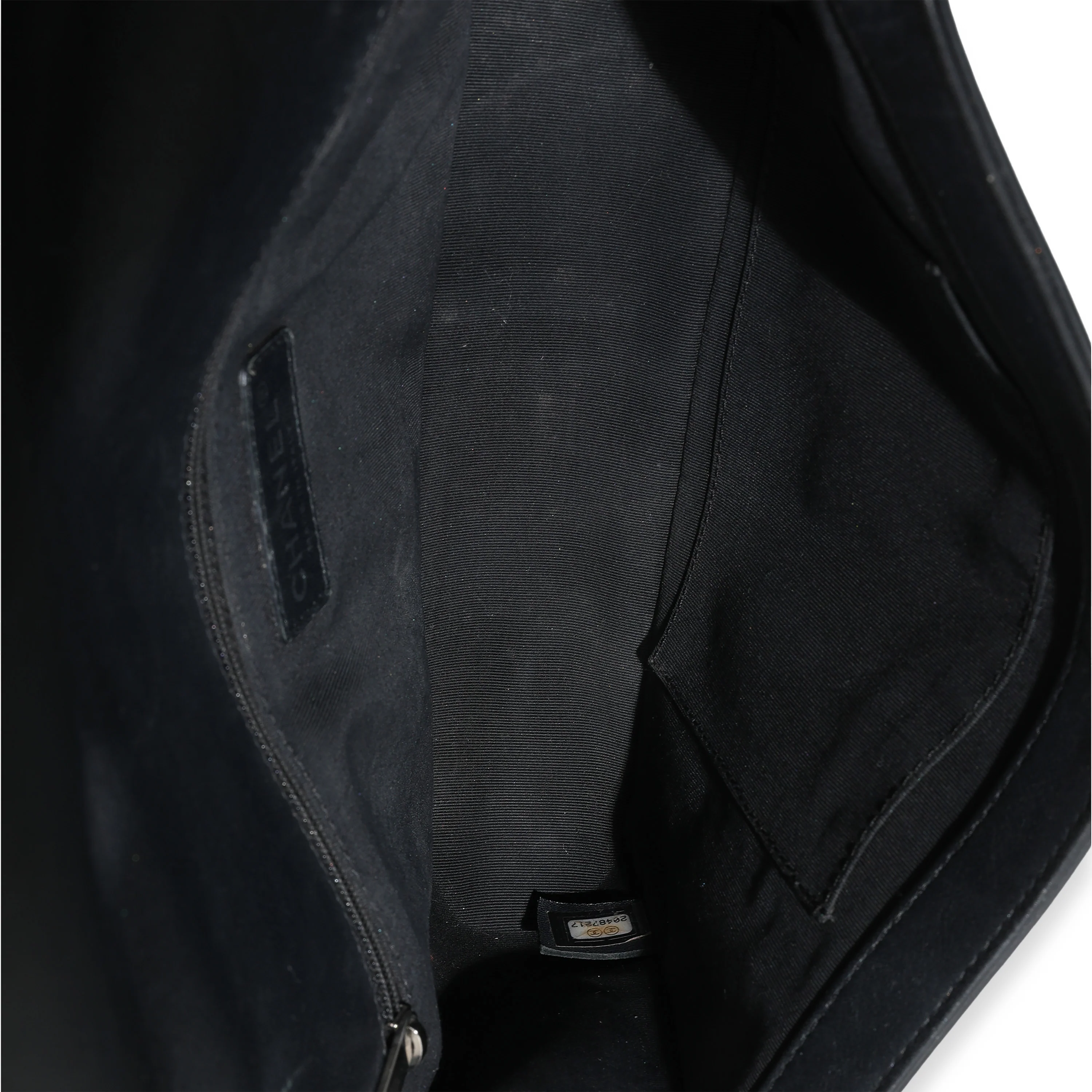 Black Quilted Patent New Medium Boy Bag - Image 9