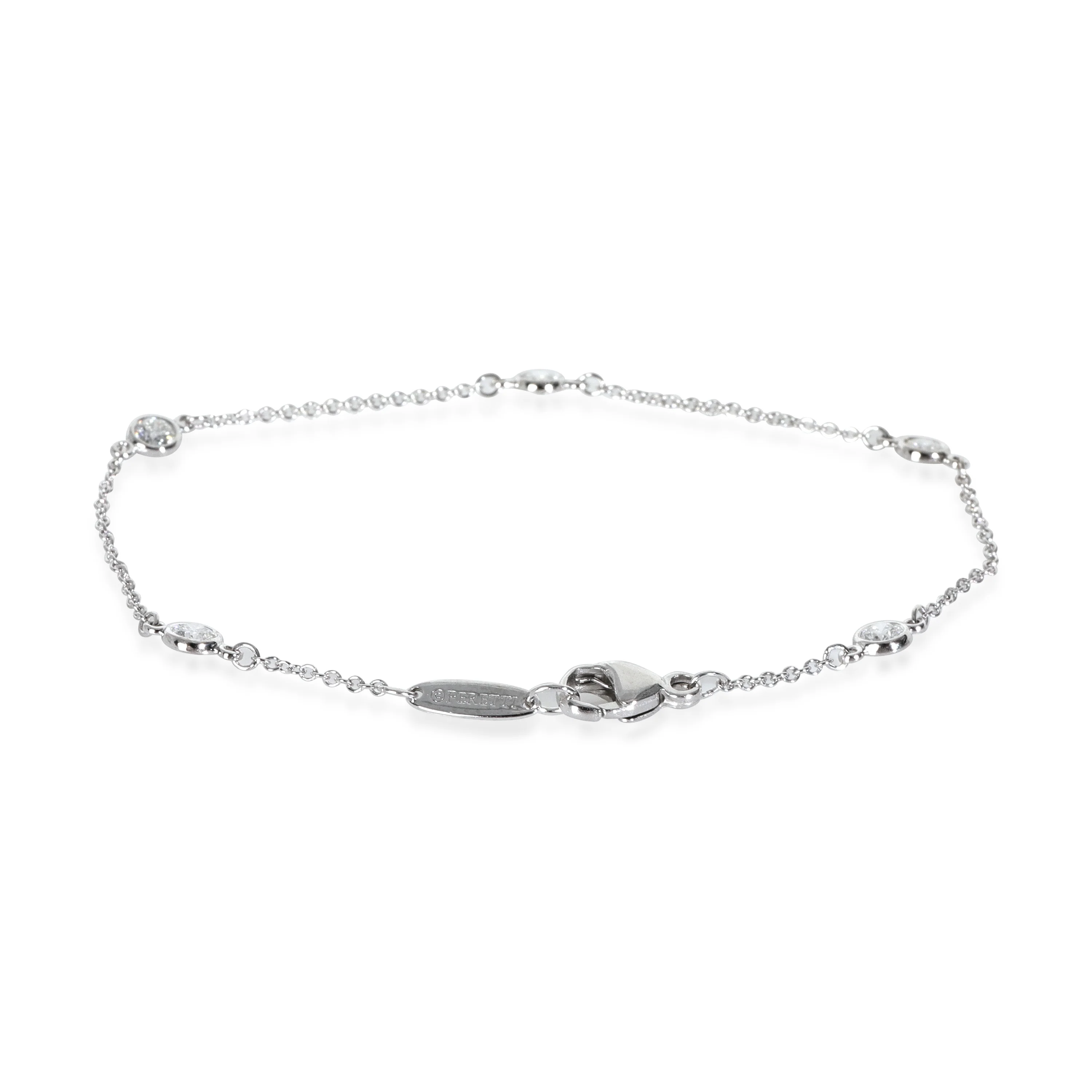 Platinum Diamond Elsa Peretti Diamond By The Yard Bracelet - Image 3