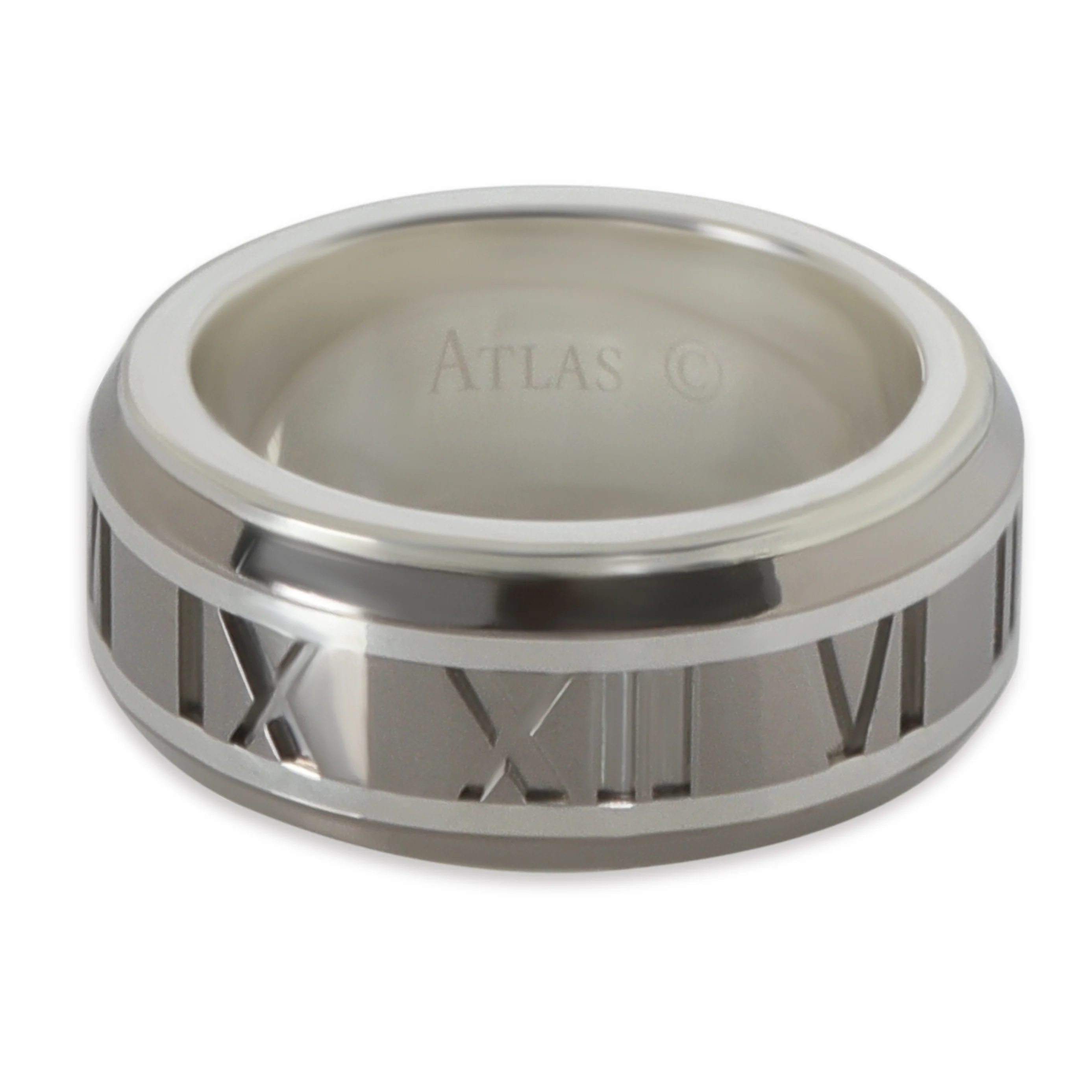 Sterling Silver & Titanium Atlas Ring - Image 2