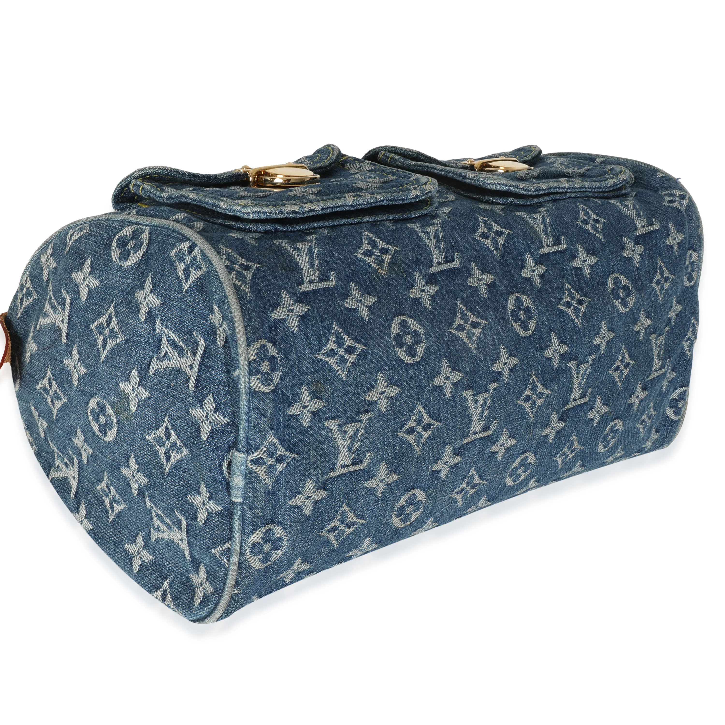 Blue Monogram Denim Neo Speedy - Image 6