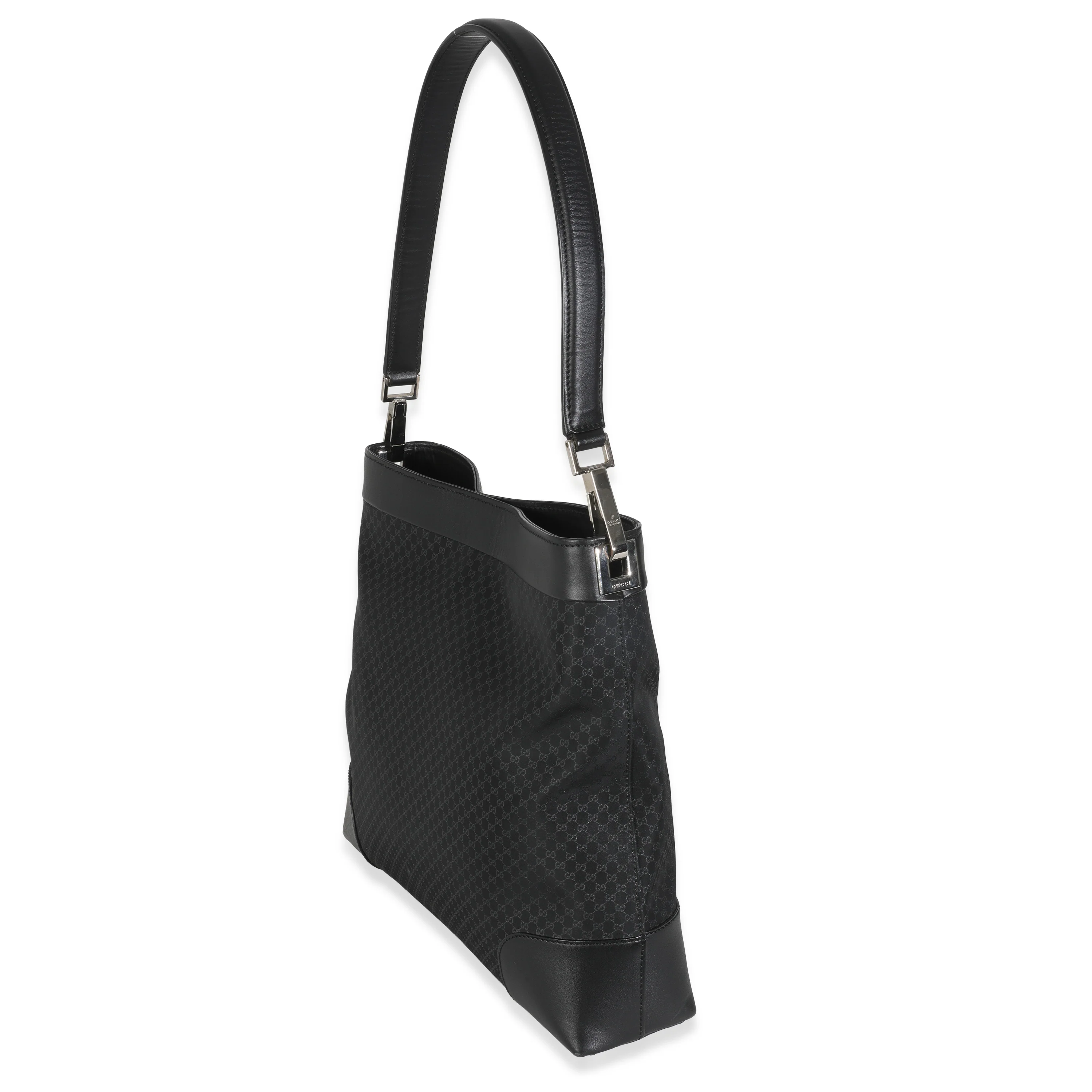 Vintage Black GG Nylon Shoulder Bag - Image 2