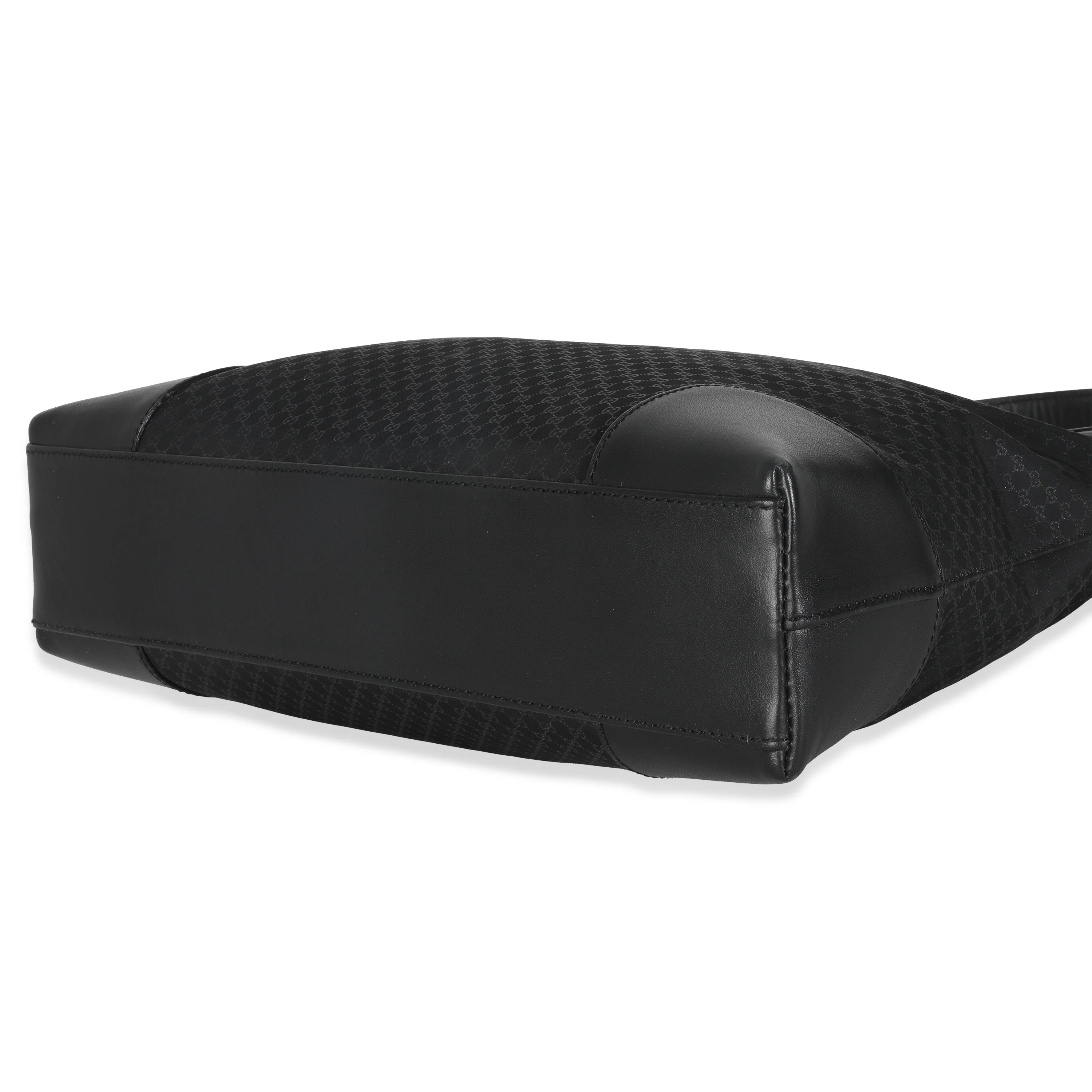 Vintage Black GG Nylon Shoulder Bag - Image 7