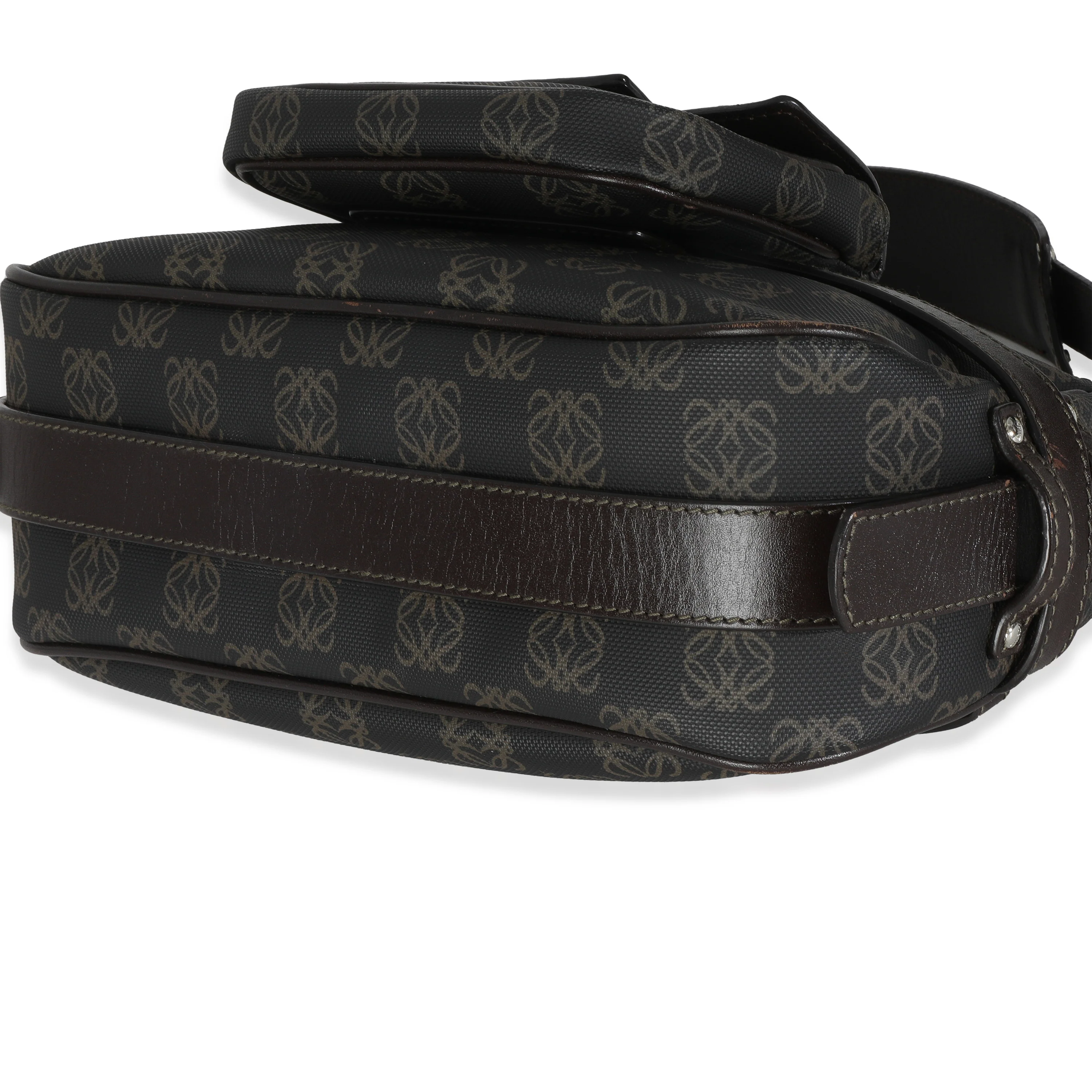 Vintage Black Anagram Canvas Shoulder Bag - Image 6