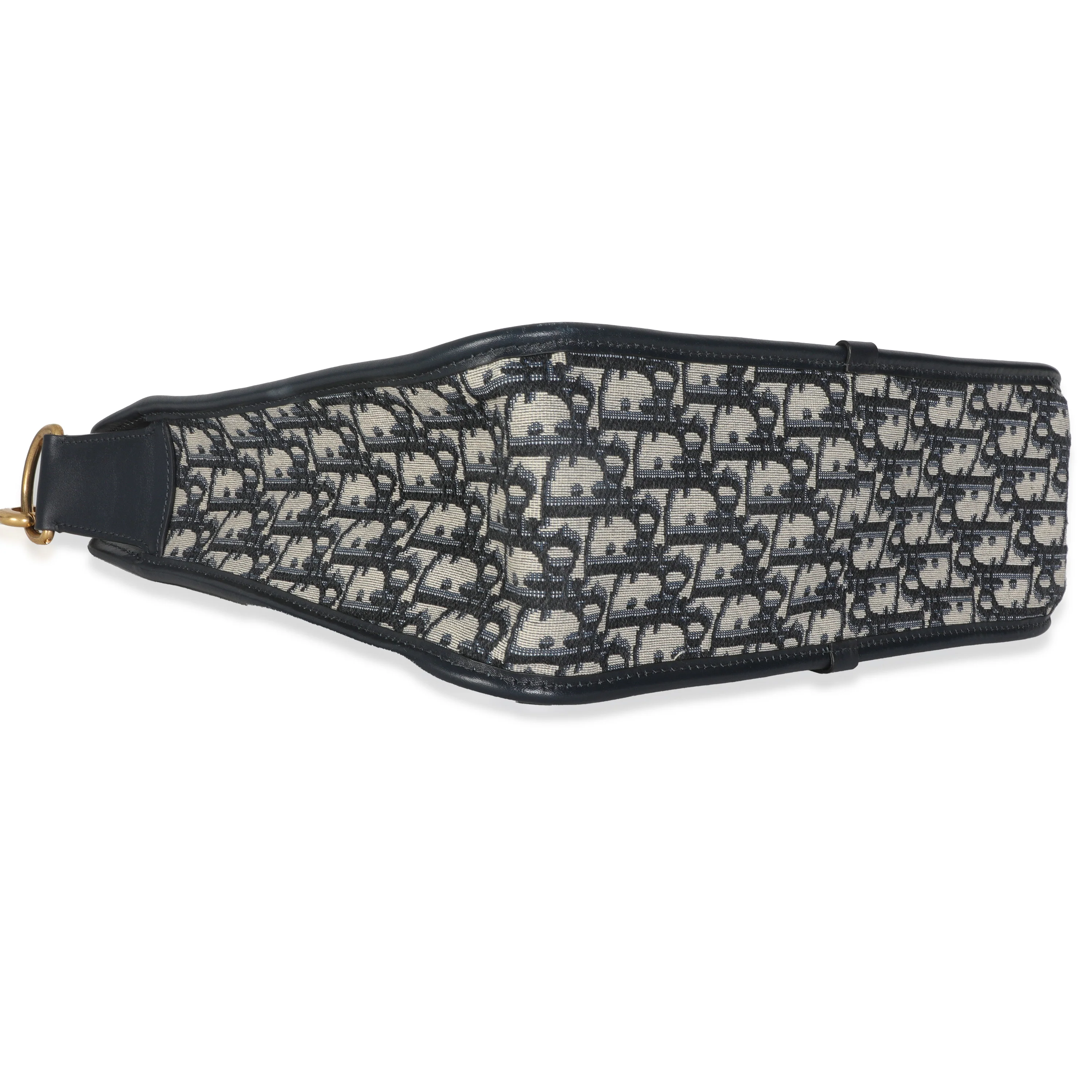 Navy Oblique Canvas CD Hobo - Image 6
