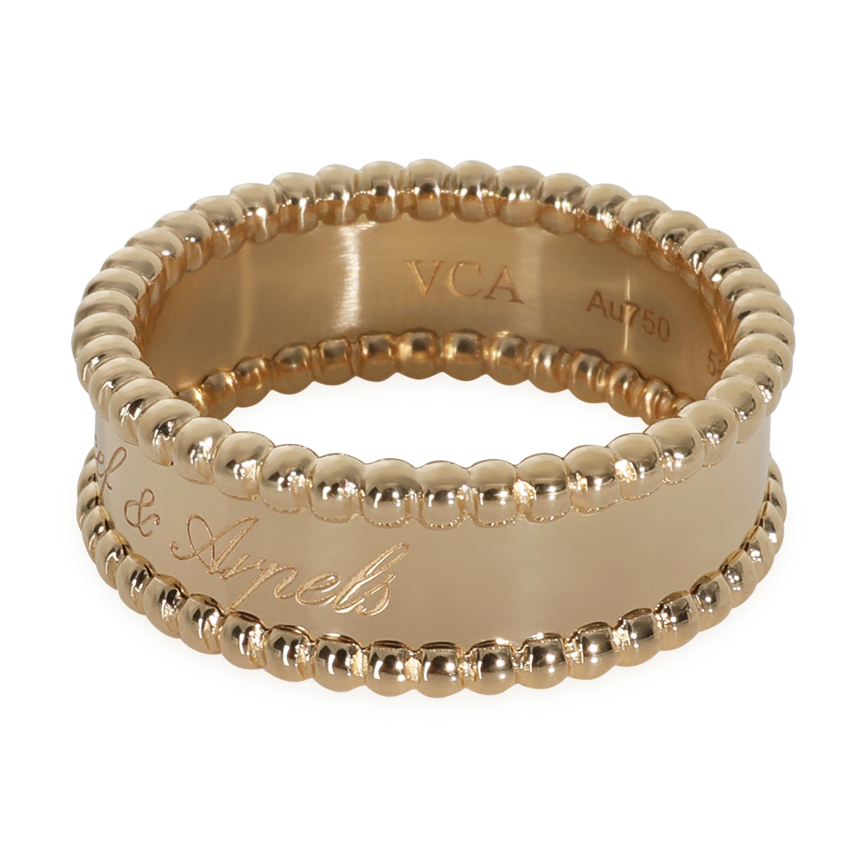 Yellow Gold Perlee Signature Ring - Image 2
