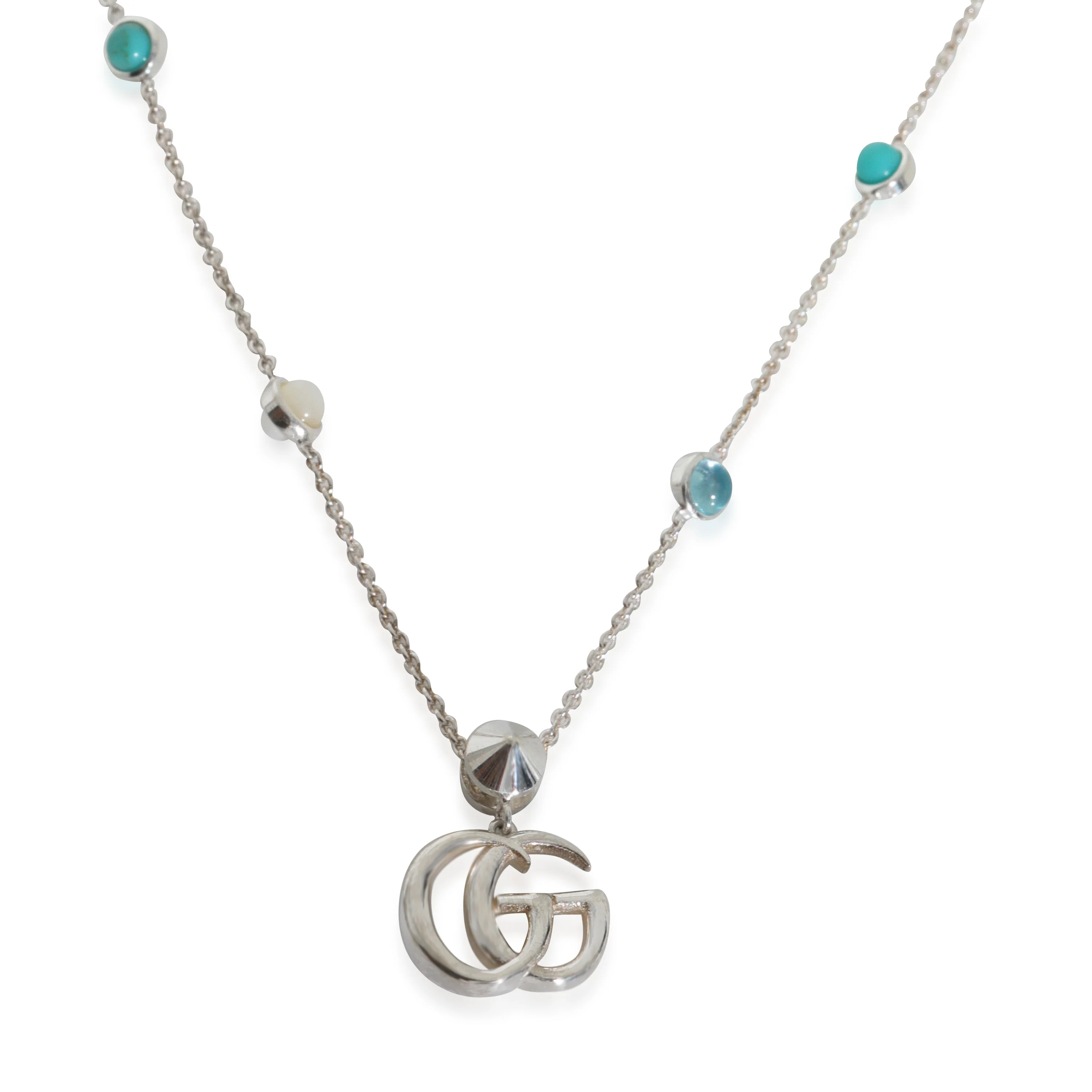 Sterling Silver GG Marmont Necklace