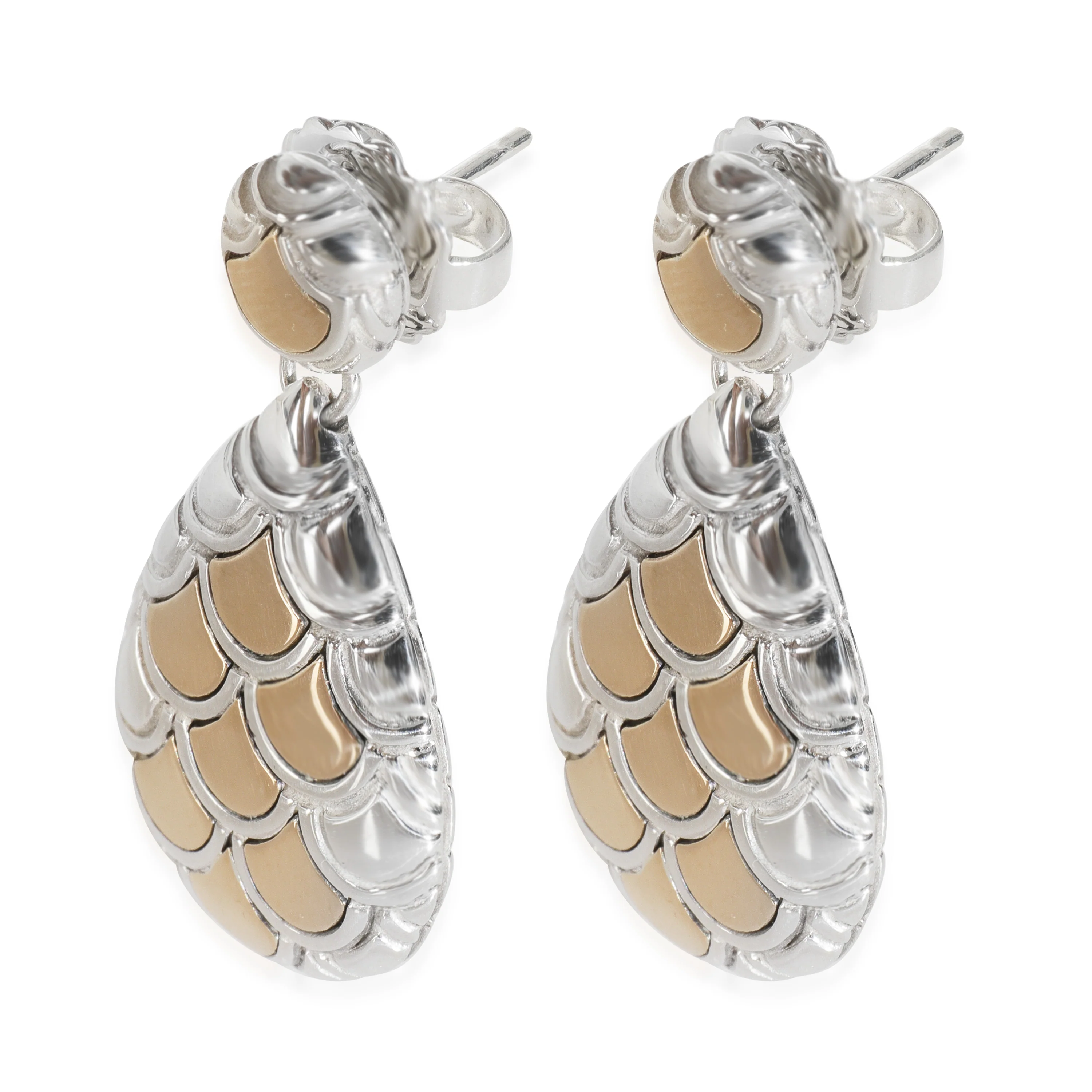 Yellow Gold & Sterling Silver Legends Naga Earrings - Image 2