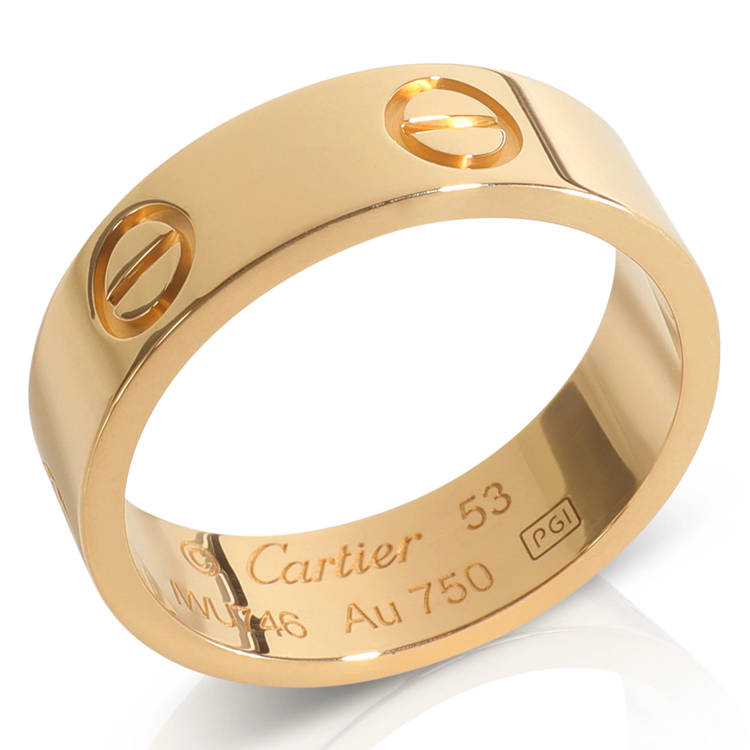 Yellow Gold  Love Ring - Image 6