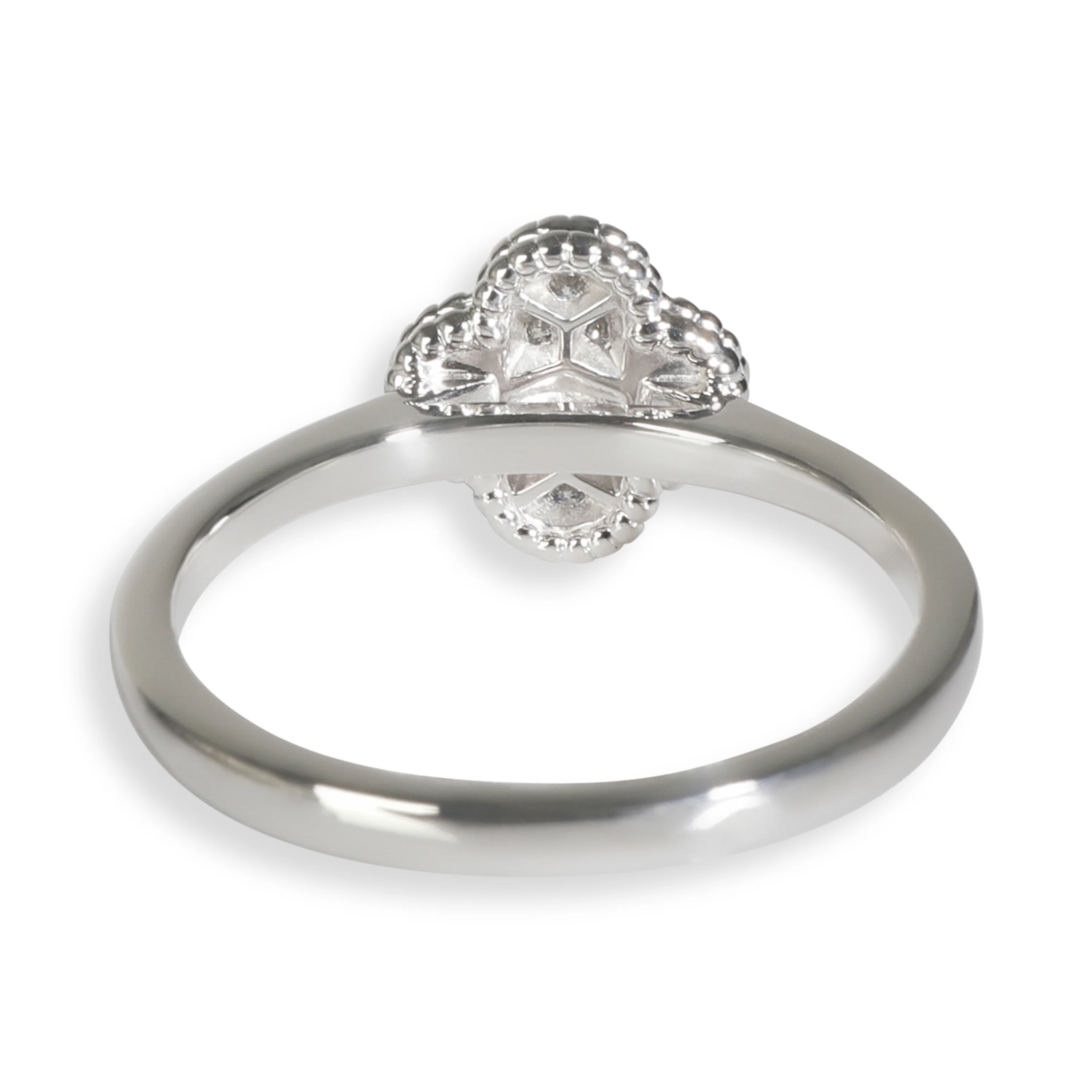 White Gold Diamond Sweet Alhambra Ring - Image 3