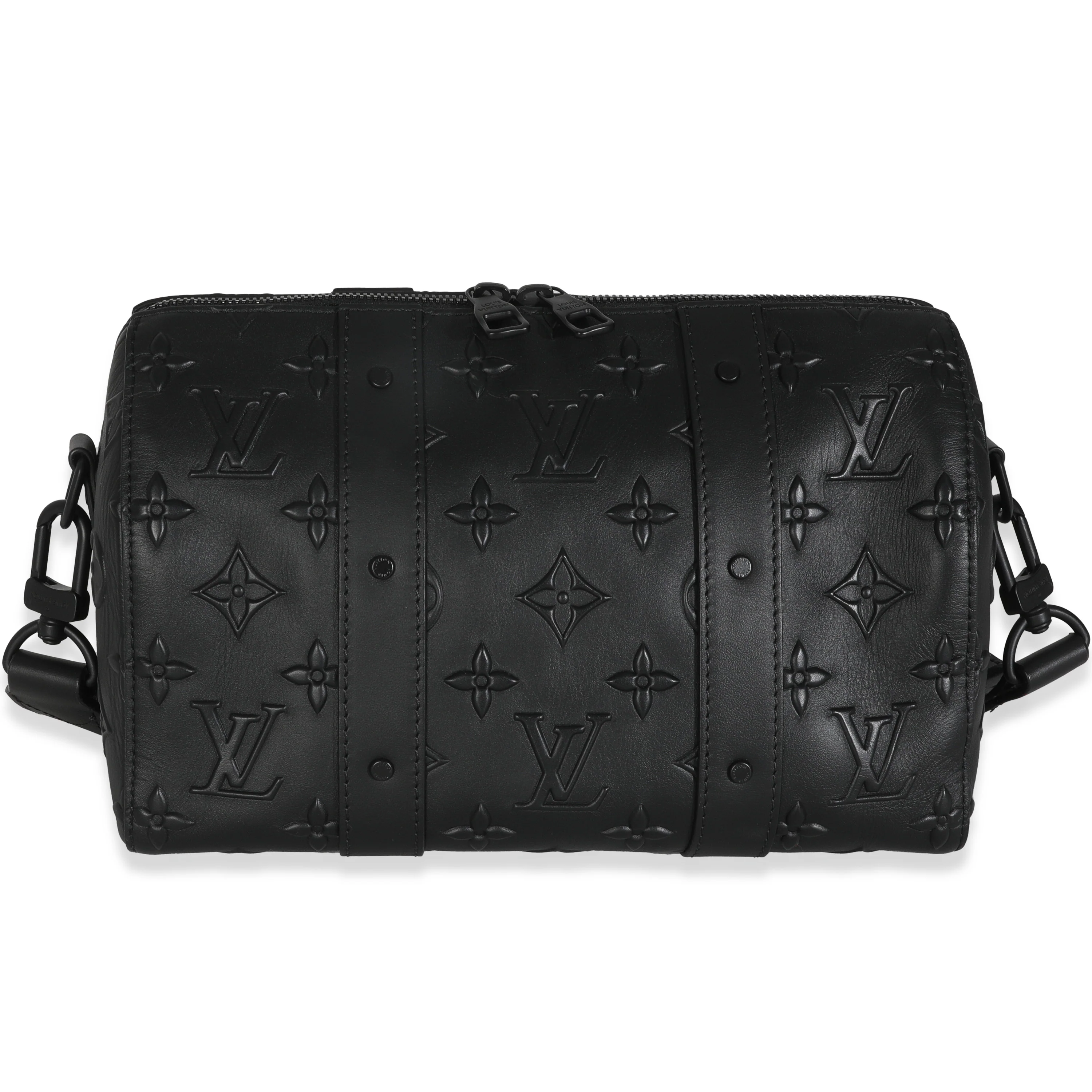 Black Monogram Seal City Keepall