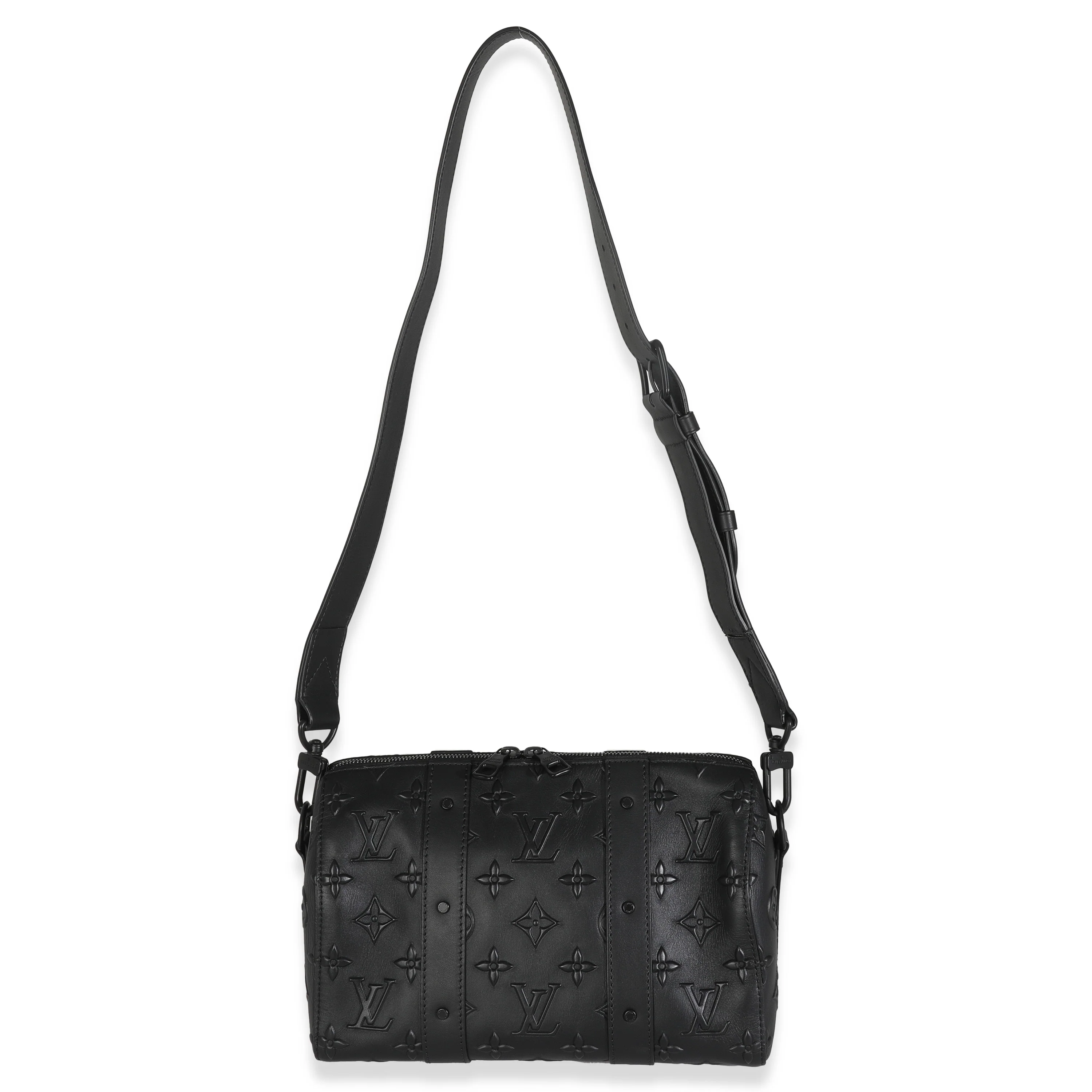 Black Monogram Seal City Keepall - Image 8