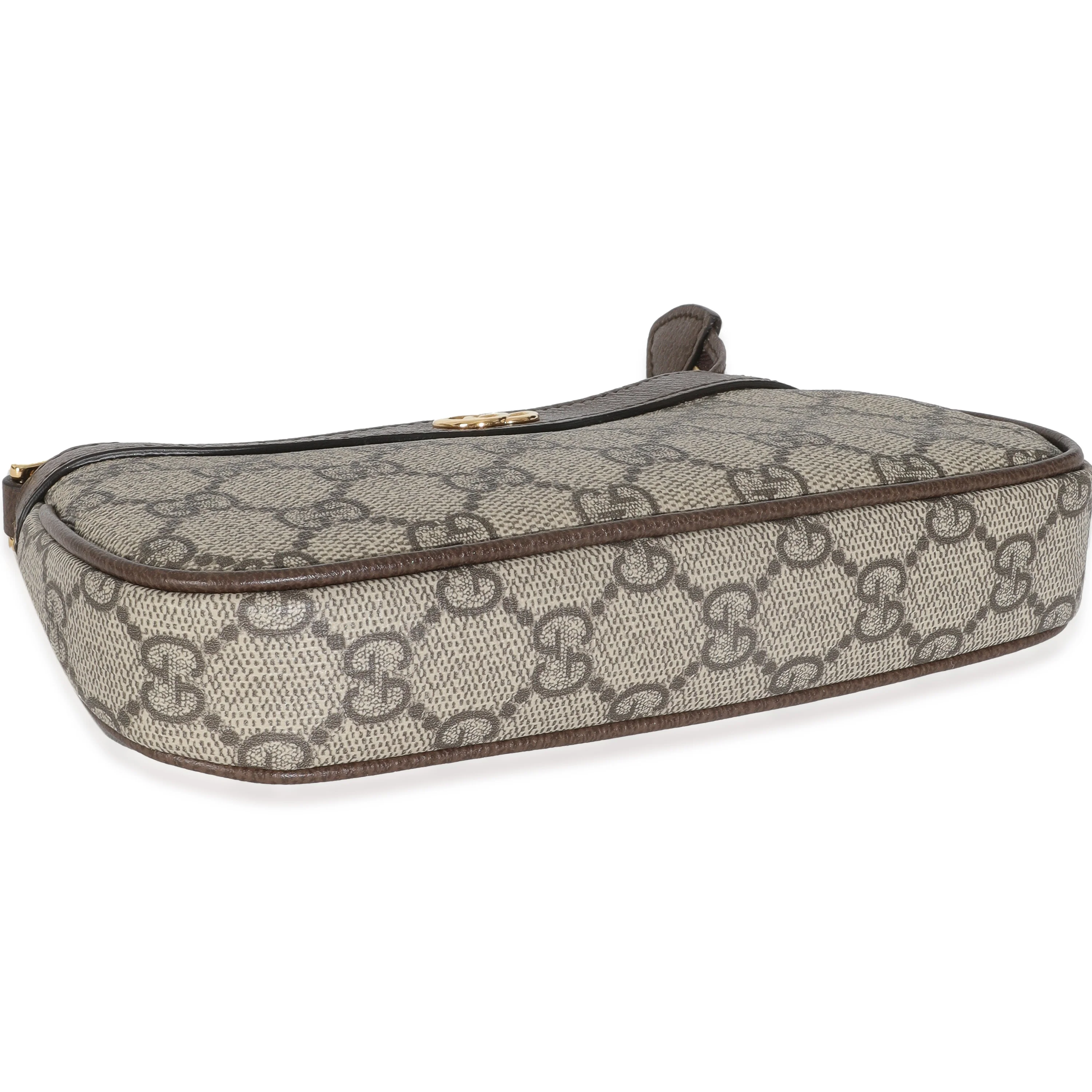 Beige GG Supreme Canvas Ophidia Mini Bag - Image 7