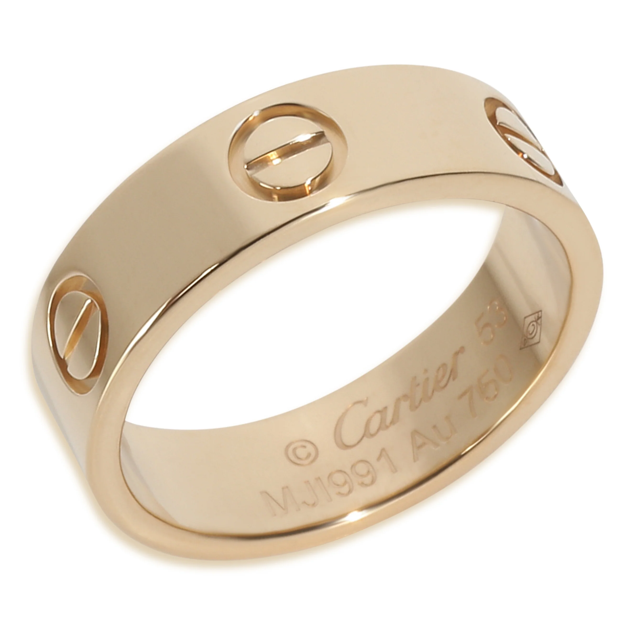Yellow Gold Love Ring - Image 4
