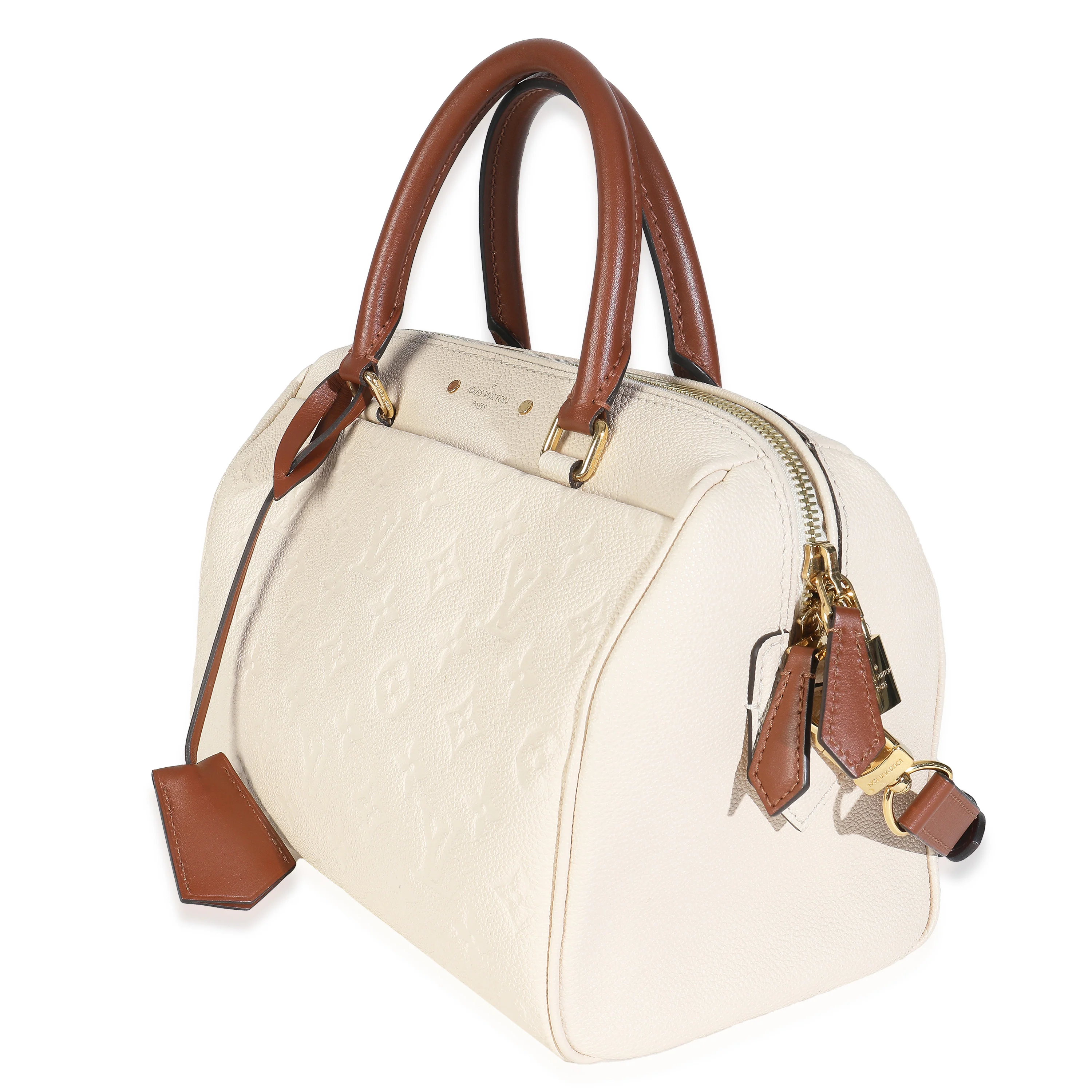 Cream Empreinte Caramel Calfskin Speedy Bandouliere 25 NM - Image 2