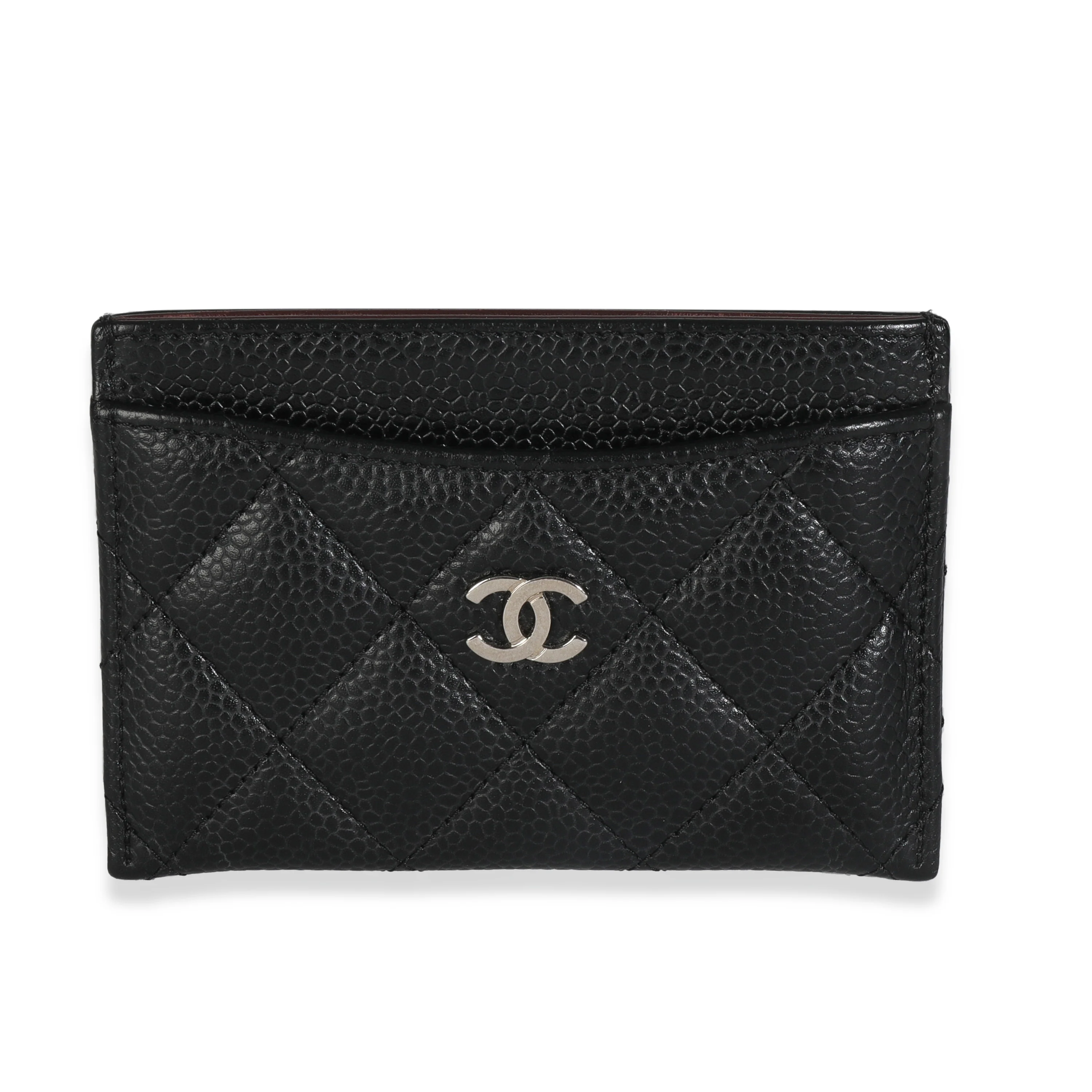 Black Quilted Classic Card Holder