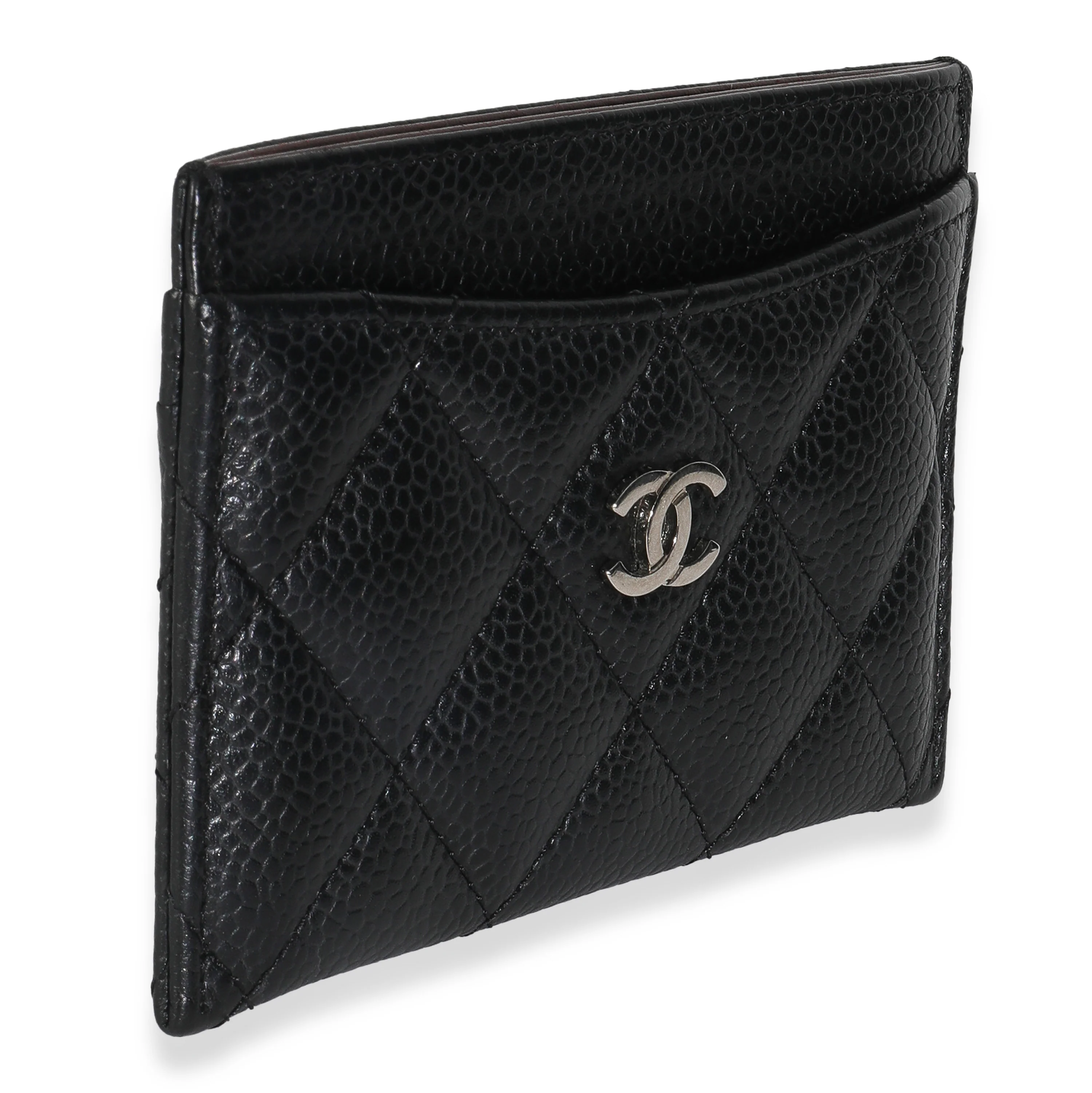 Black Quilted Classic Card Holder - Image 3