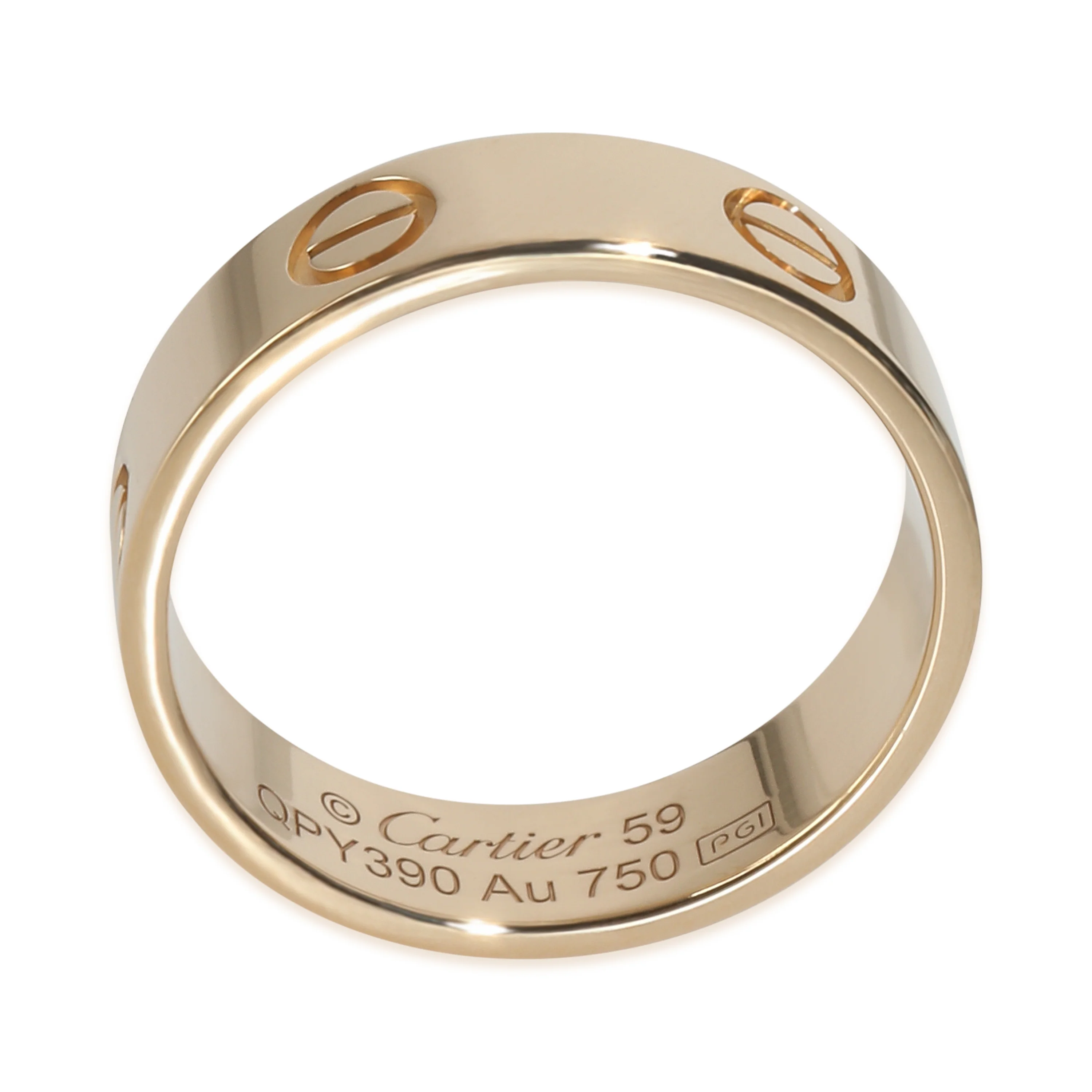 Yellow Gold  Love Ring - Image 4