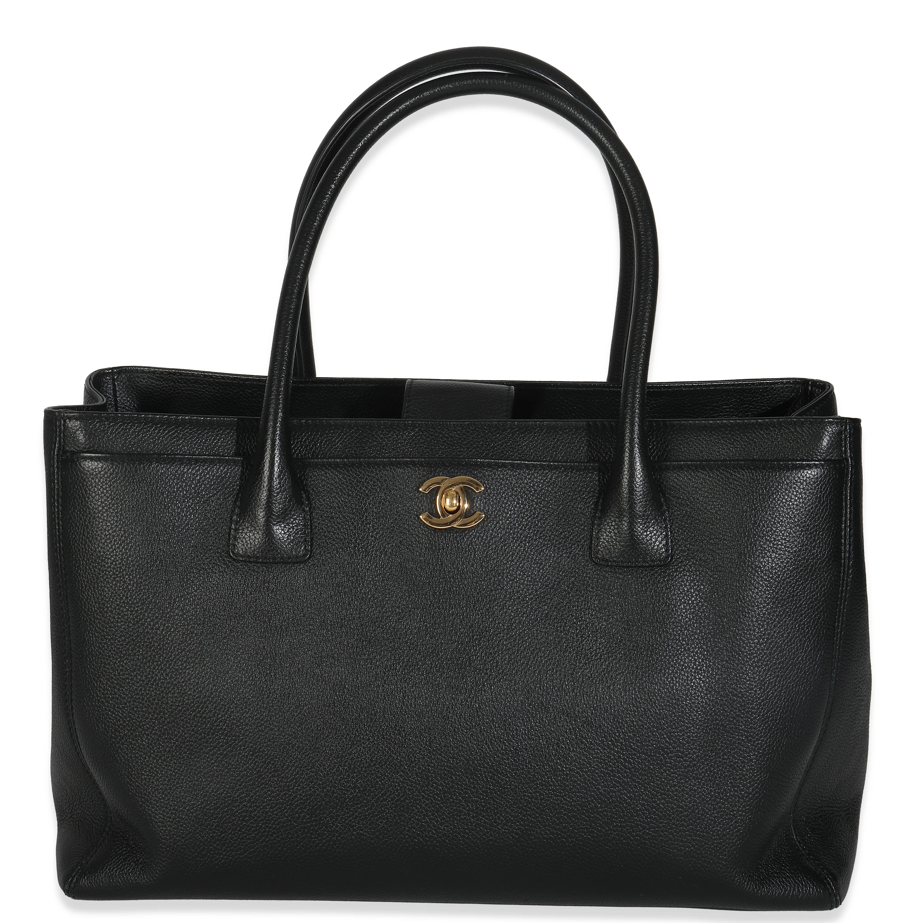 Black Caviar Medium Cerf Executive Tote