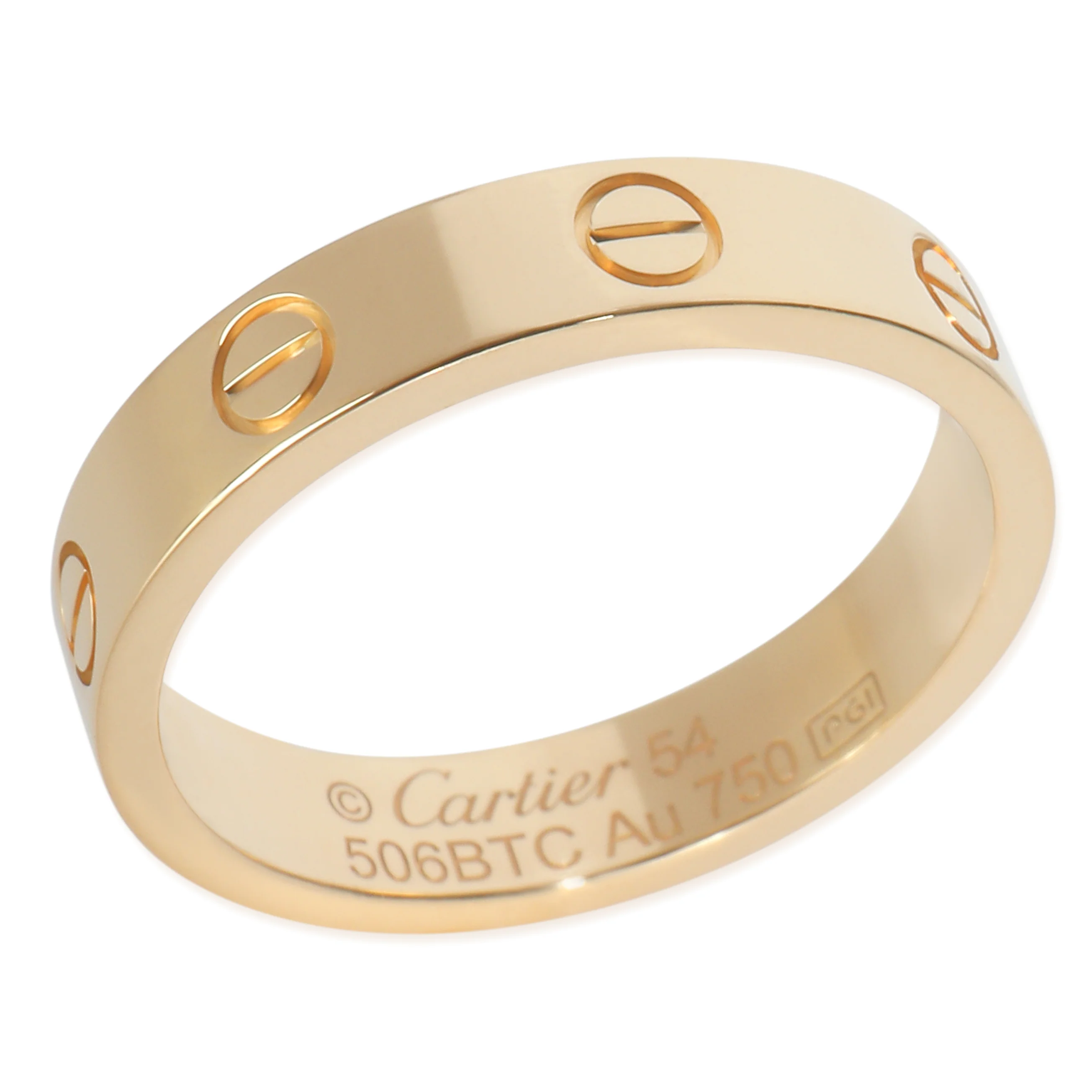 Yellow Gold Diamond Small Model Love Ring - Image 4