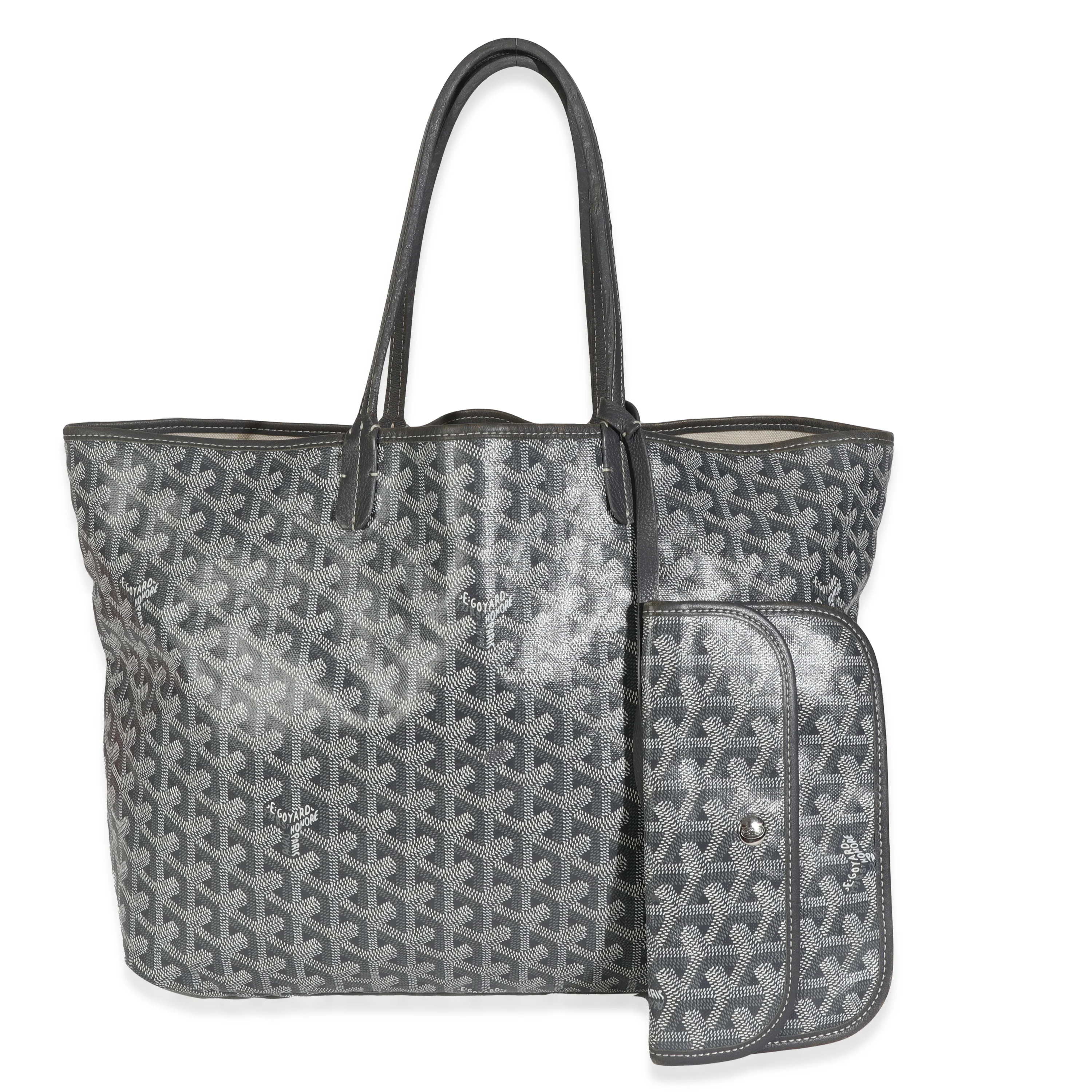 Grey Goyardine Canvas Saint Louis PM - Image 7