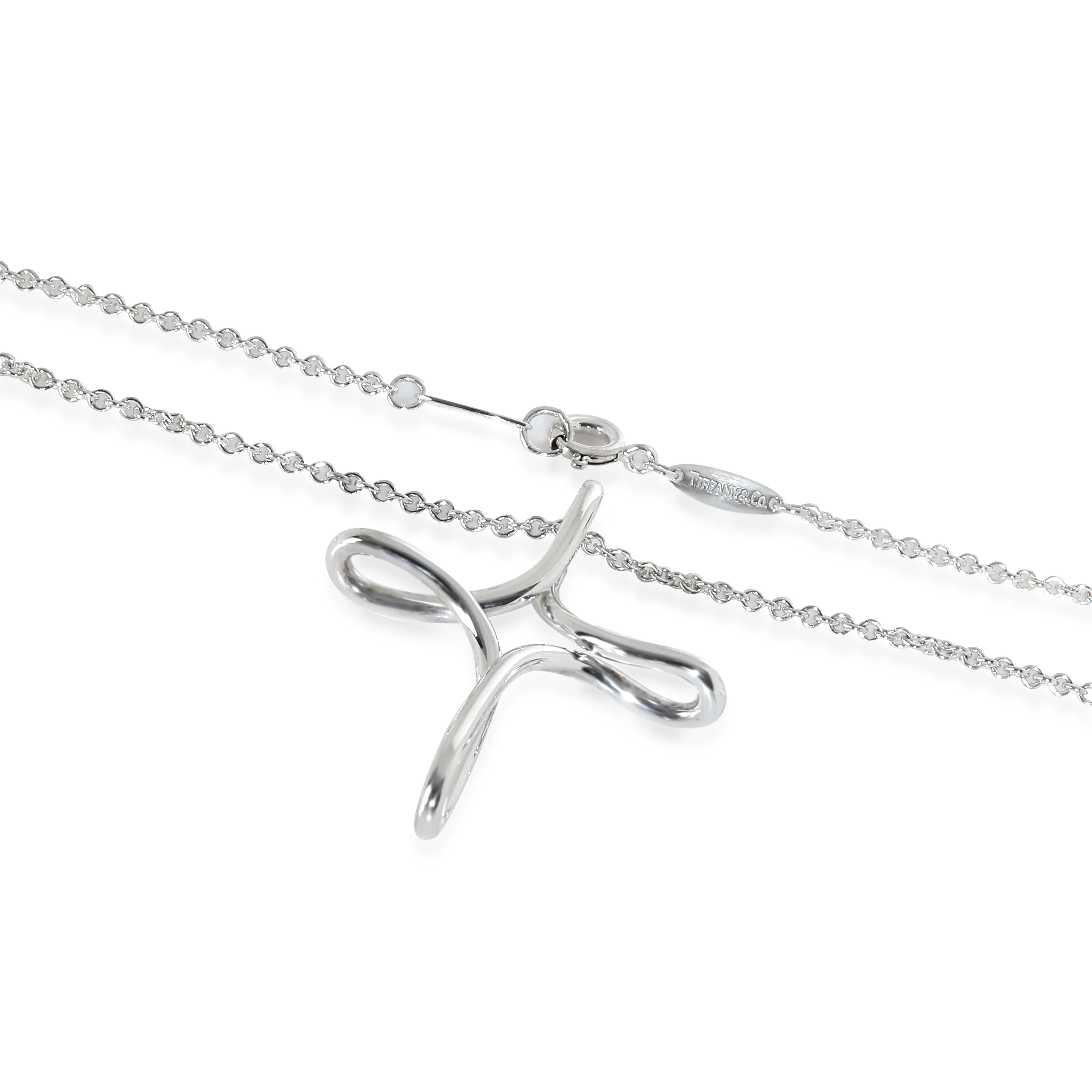 Sterling Silver  Elsa Peretti Infinity Cross Pendant - Image 3