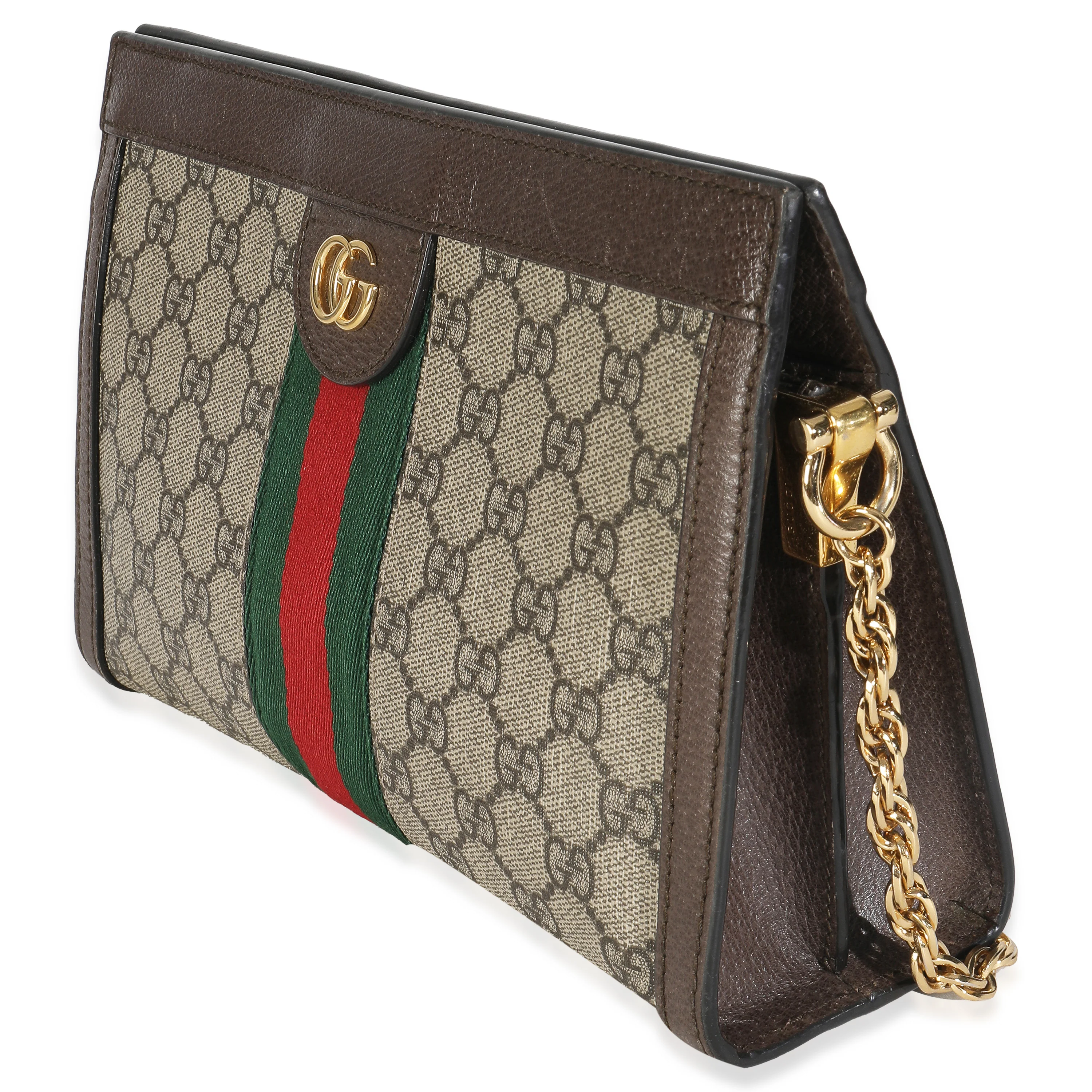 Beige GG Supreme Canvas Small Ophidia Web Chain Bag - Image 2
