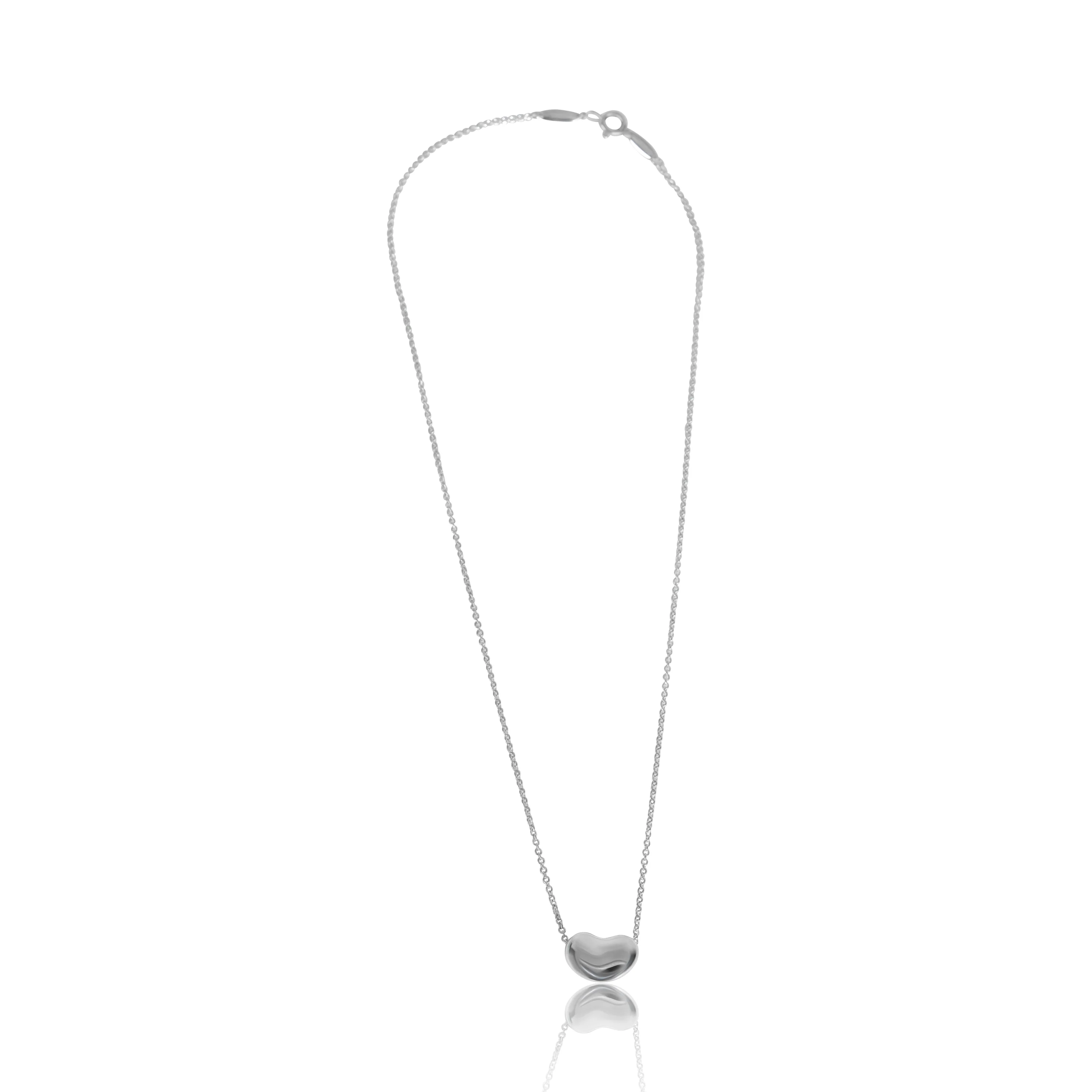 Sterling Silver  Elsa Peretti Bean Pendant - Image 3