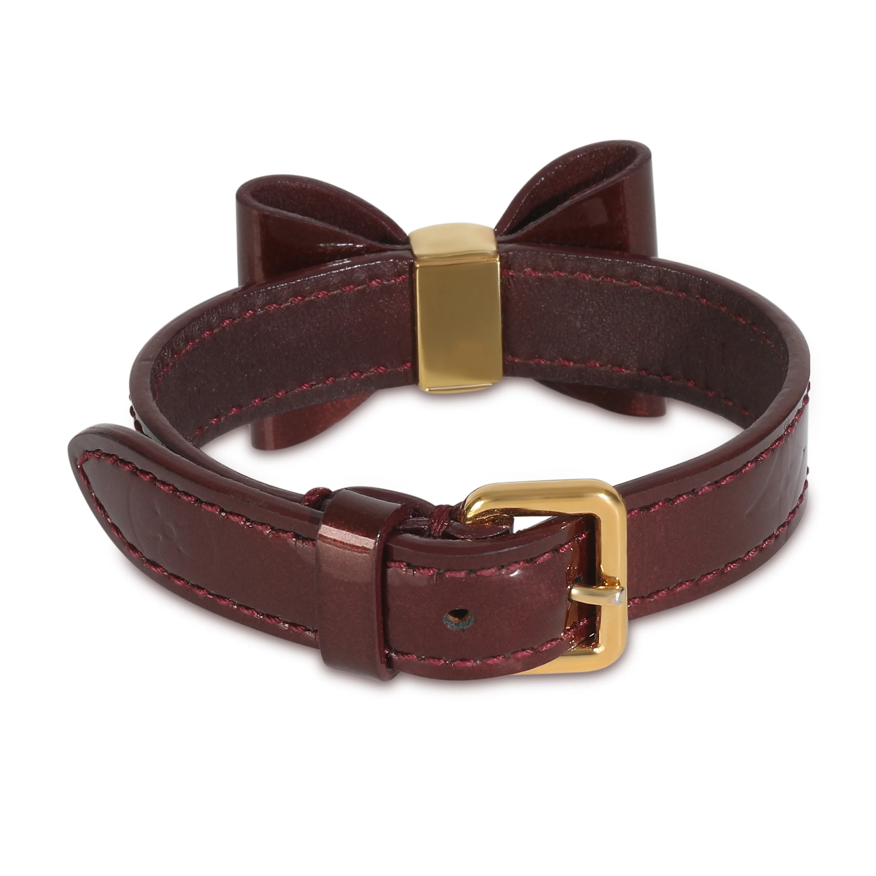 Gold-Plated  Monogram Favorite Bow Bracelet - Image 3