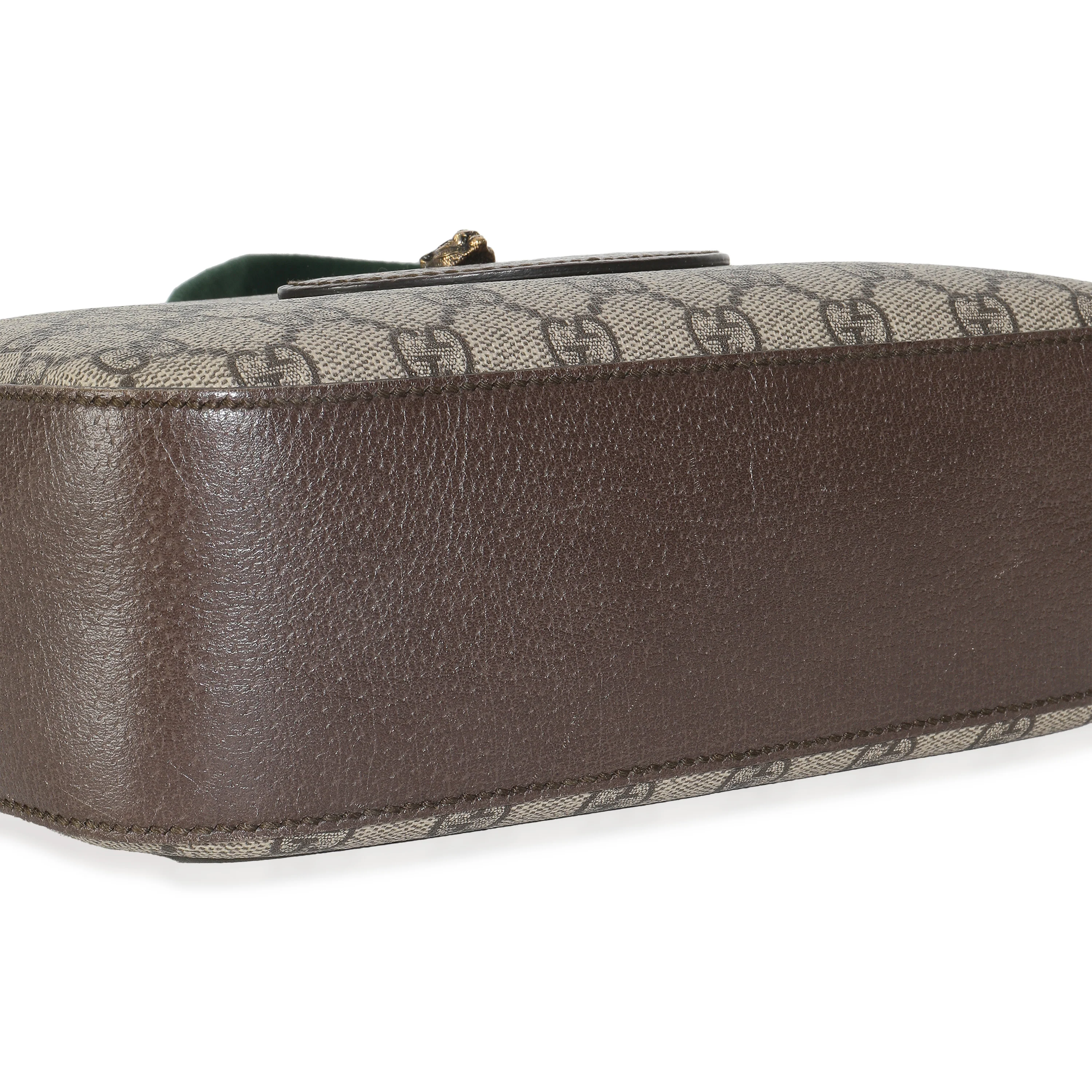 Beige GG Supreme Monogram Web Neo Vintage Shoulder Bag - Image 7