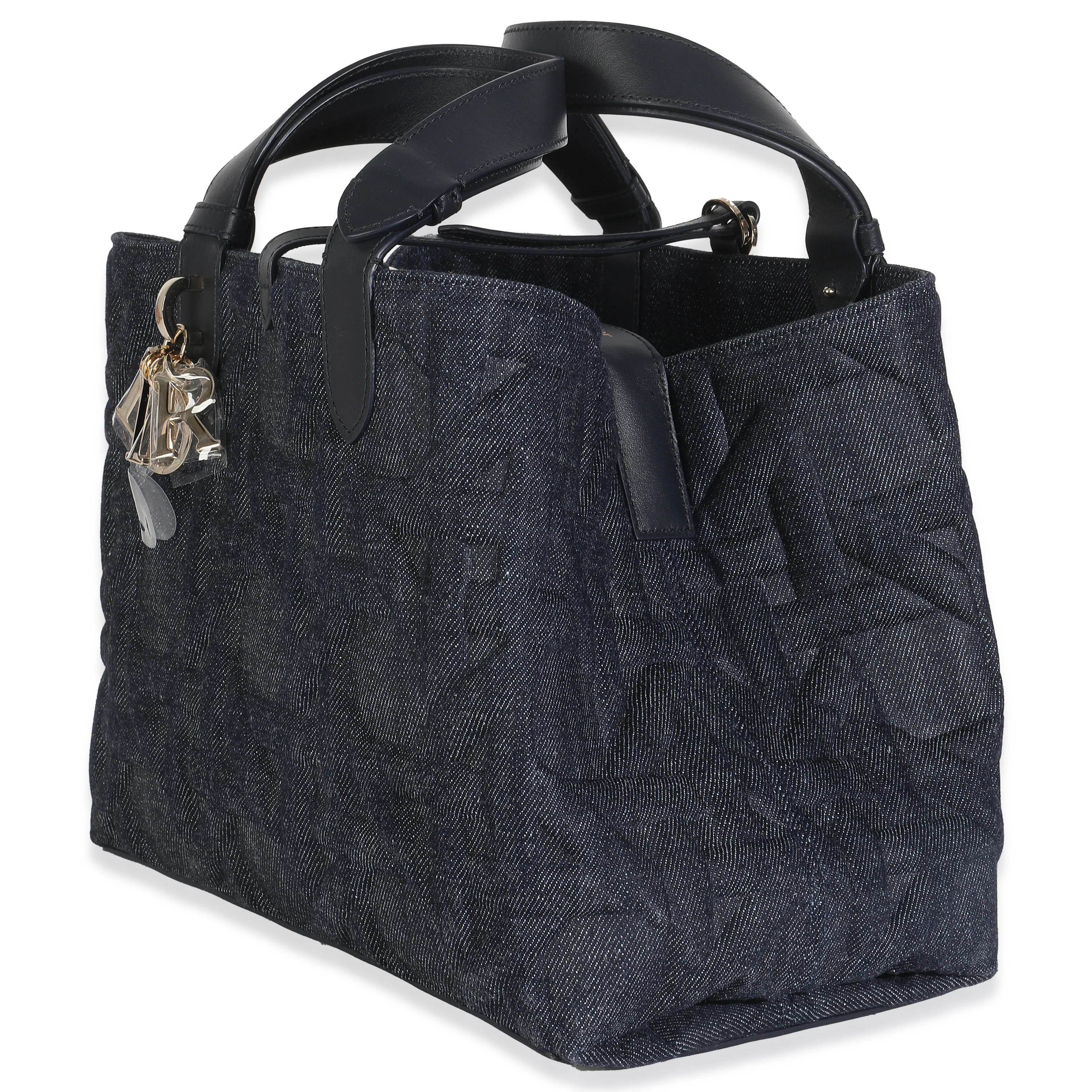 Dark Blue Denim Cannage Medium Toujours - Image 2