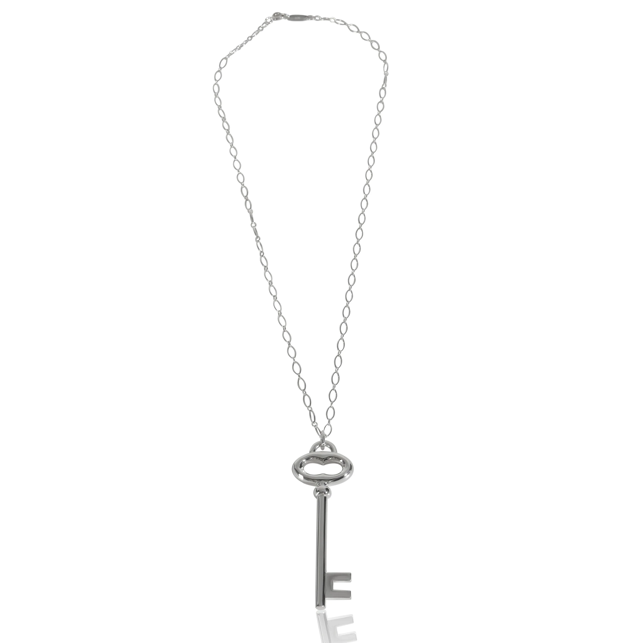 Sterling Silver Large Oval Key Pendant - Image 4