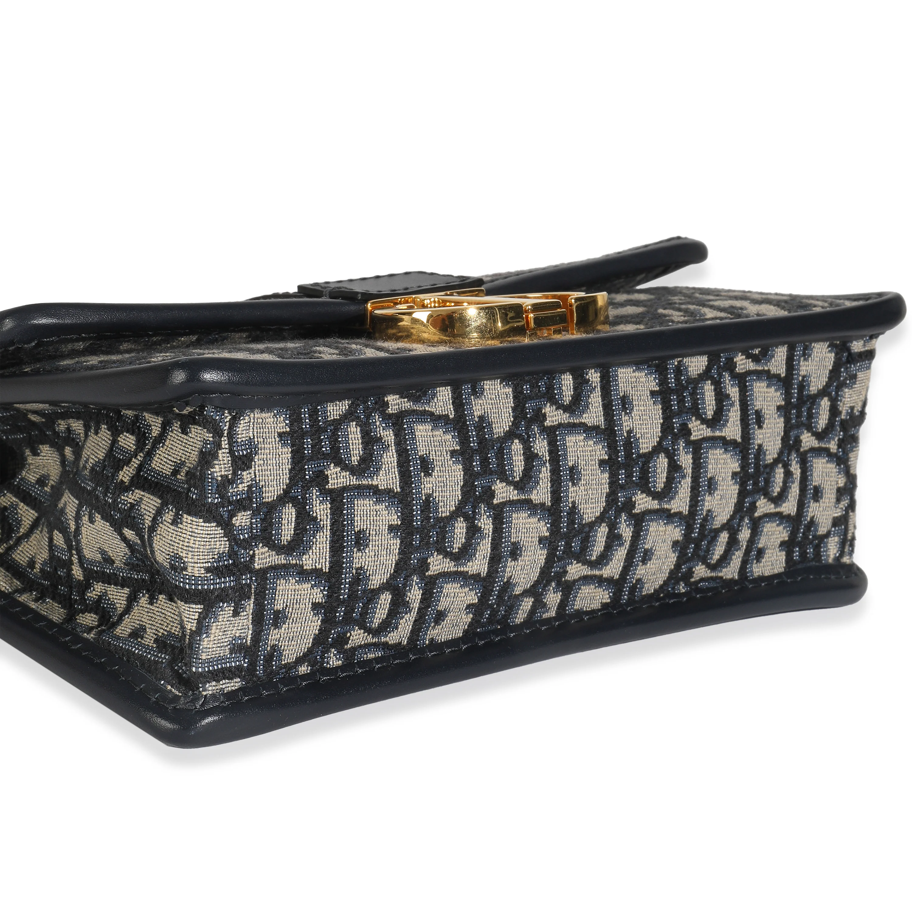 Blue Oblique 30 Montaigne East West Chain Flap Bag - Image 7