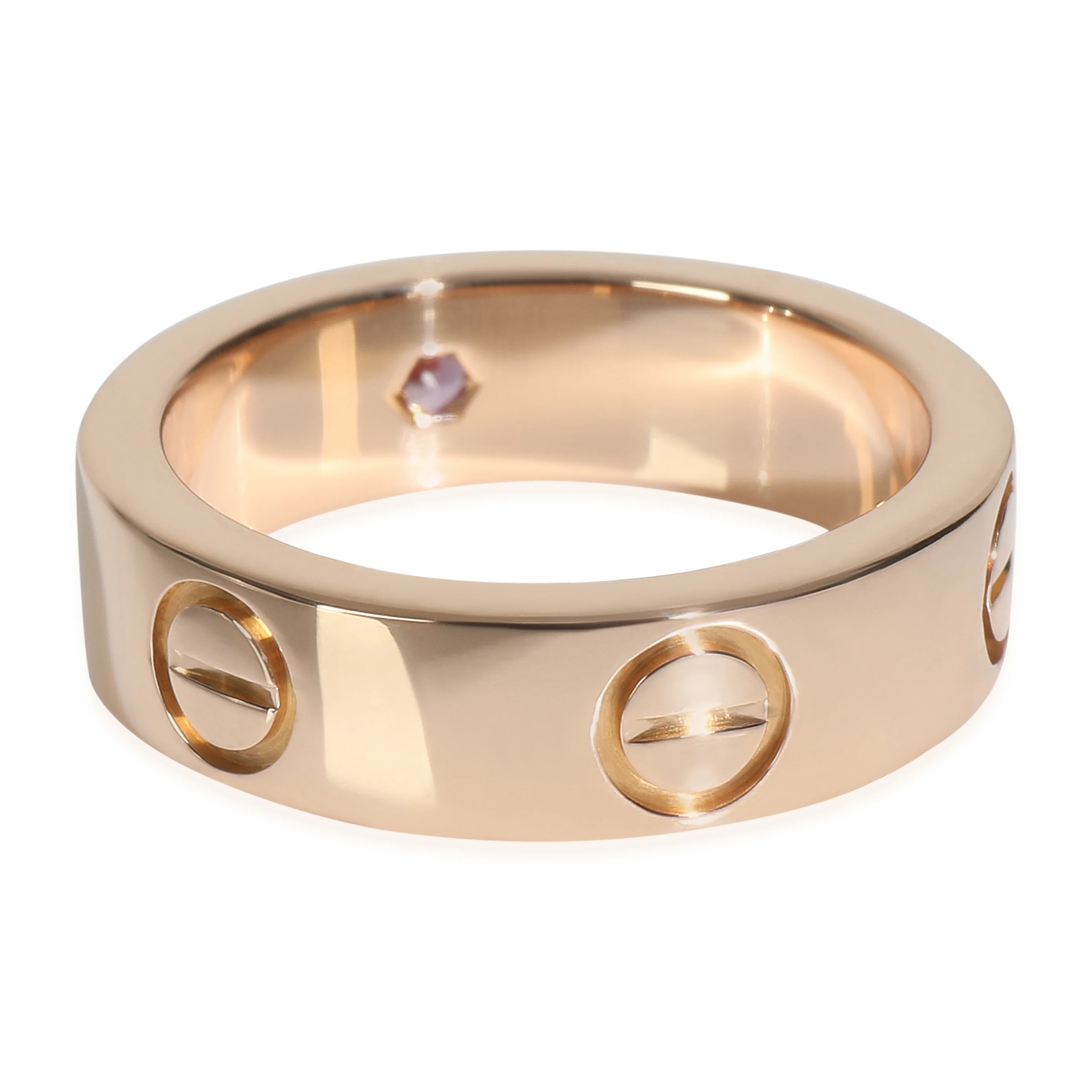 Rose Gold Sapphire Love Ring - Image 3