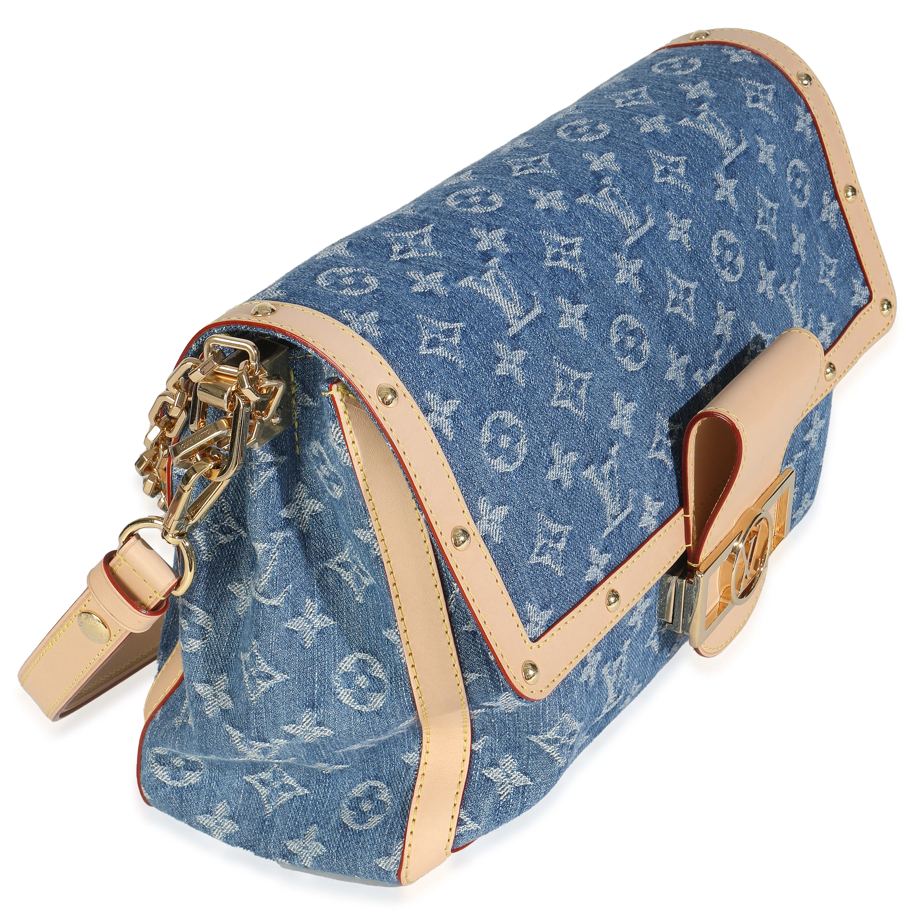 Blue Monogram Denim Dauphine Soft GM - Image 3