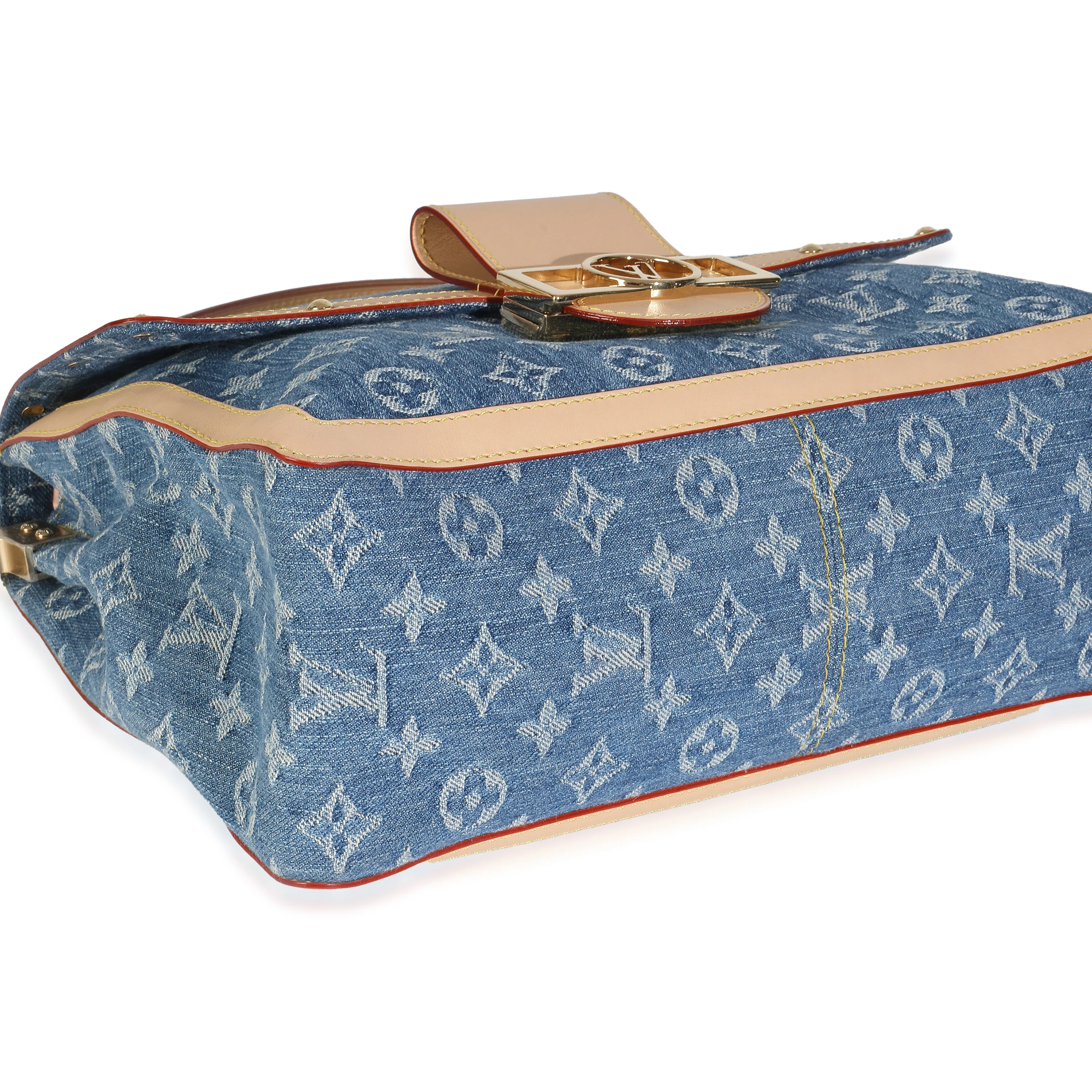 Blue Monogram Denim Dauphine Soft GM - Image 6